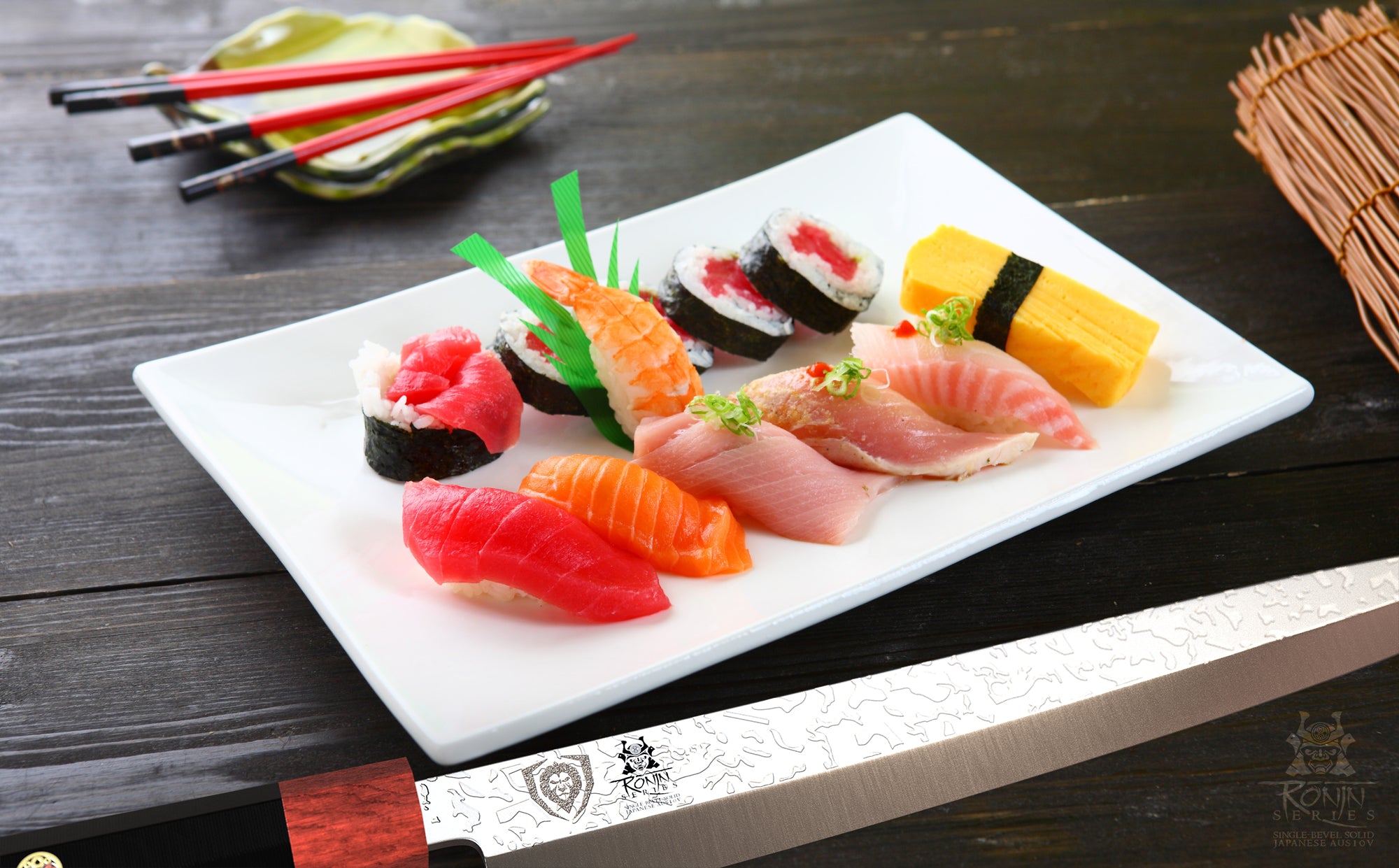 Premium Yanagiba & Sushi Knife 10.5 Inch - Professional Single Bevel Japanese Sashimi Knife - Dalstrong Ronin Series - Perfect for Sushi Chefs & Home Cooking Enthusiasts