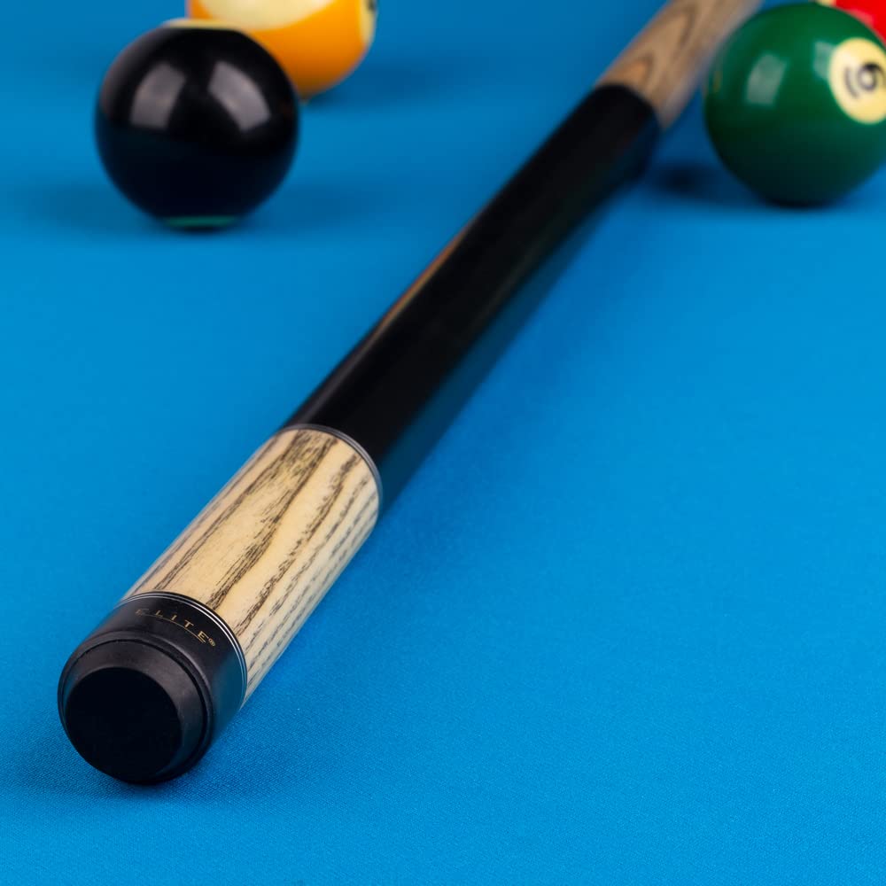 Elite Prestige EP40 Ash Pool Cue Stick with Black Matte Finish - Professional Billiards Accessory for Home Game Rooms & Bars
