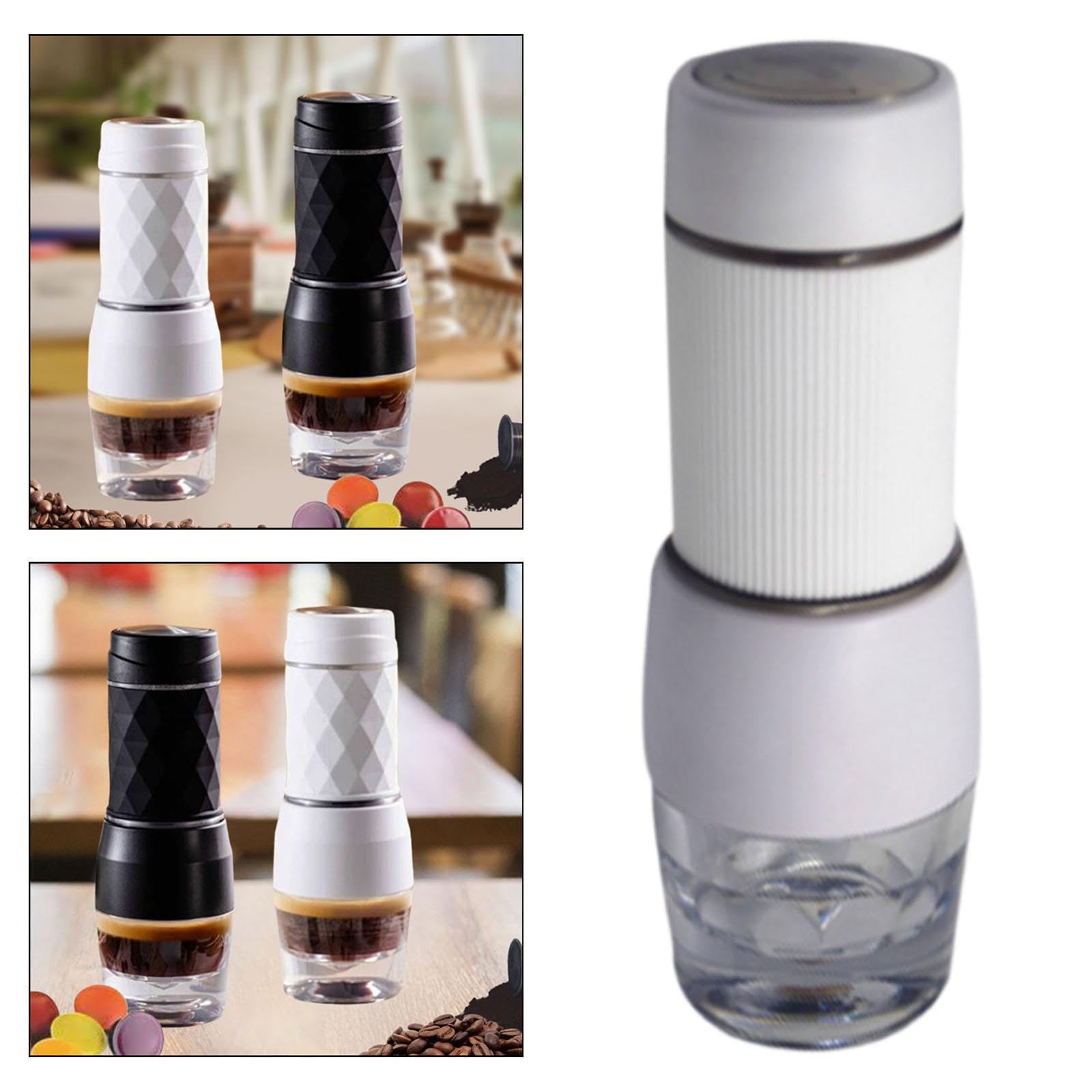 Stainless Steel French Press Coffee Maker & Tea Infuser - 34oz Portable Coffee Press Pot for Camping, Travel, Office & Home Use - Perfect Gift for Coffee Lovers (White)