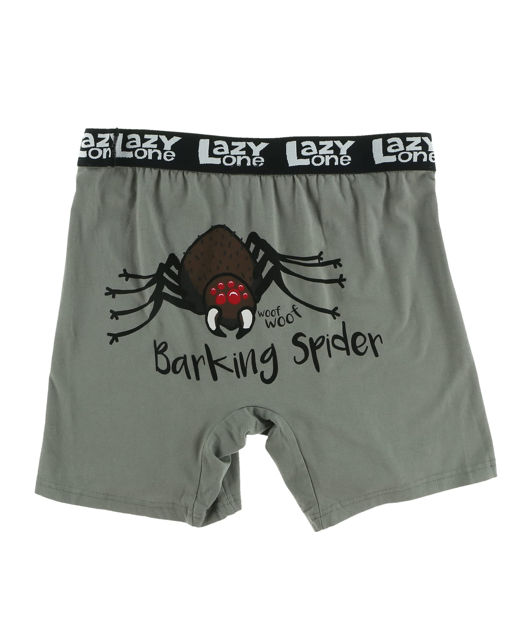 Funny Men's Boxer Briefs by Lazy One - Comfortable Cotton Underwear for Casual Wear & Gifts - Perfect for Everyday Use, Lounging, and Humorous Surprises