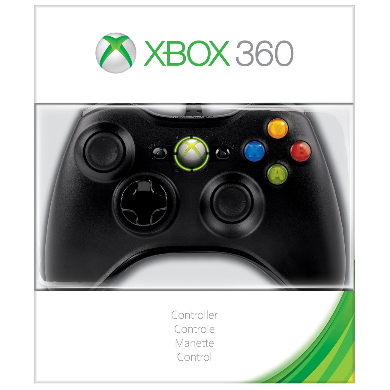 Xbox 360 Wired Controller - Black for Gaming & PC