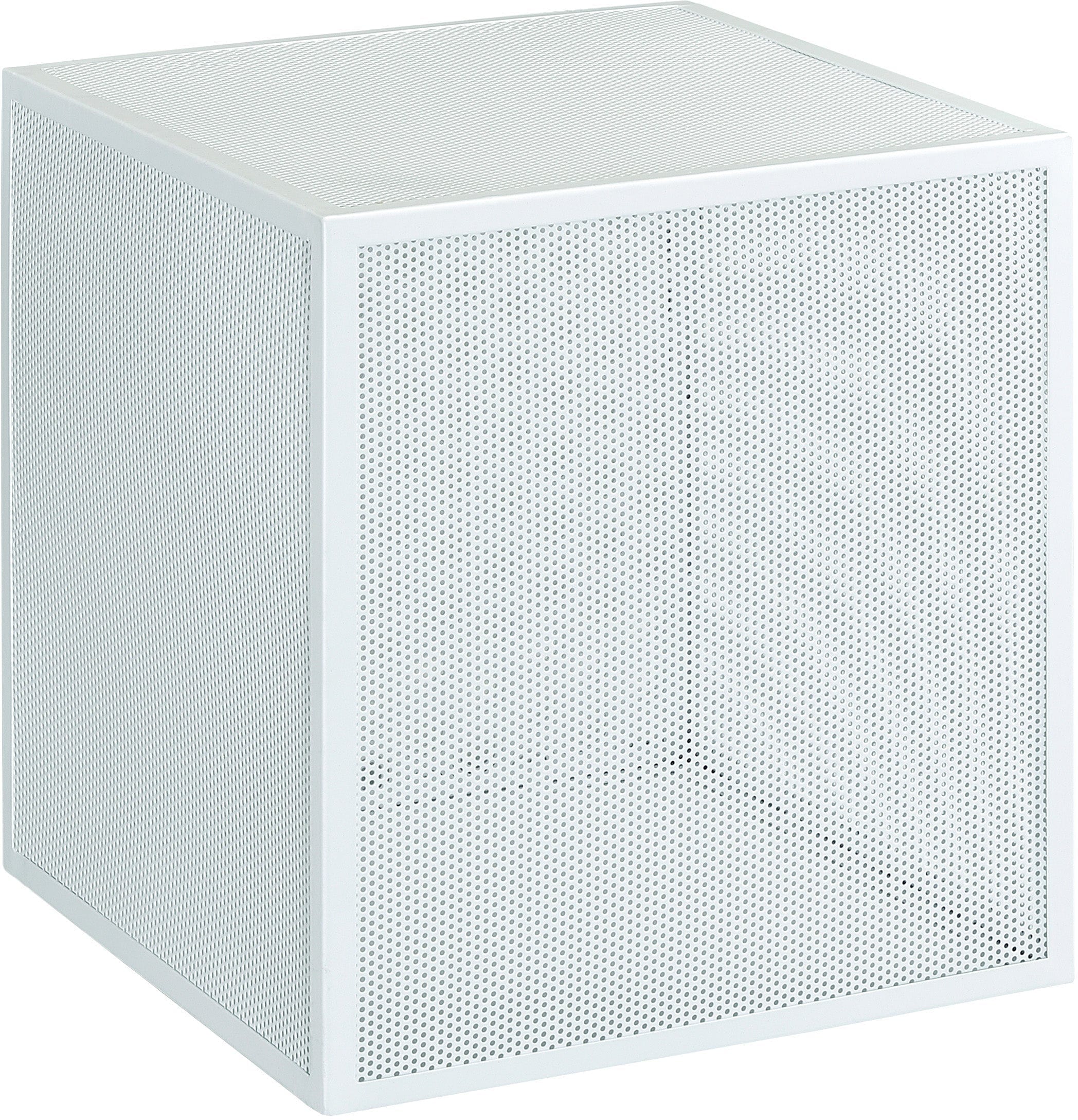 Office Star Catalina Accent Cube Table - Modern Side Table for Living Room, Bedroom & Office - Small End Table with Sturdy Metal Base - Perfect for Coffee, Books & Decor