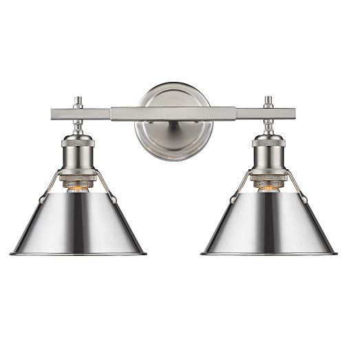 Pewter with Chrome Shade
