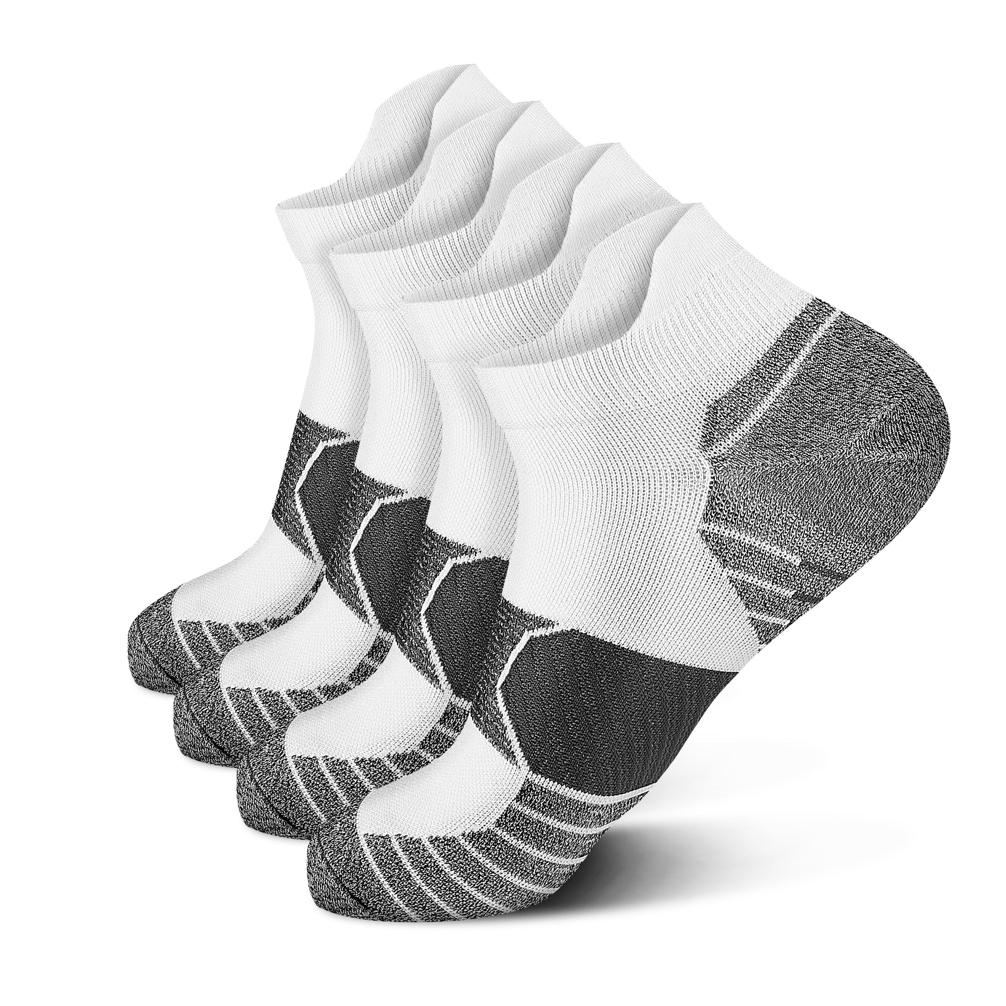 GECKOMAN x PAPLUS Women's Breathable Ankle Athletic Socks 2 Pairs - Comfortable Running & Workout Socks for Gym, Yoga & Daily Wear