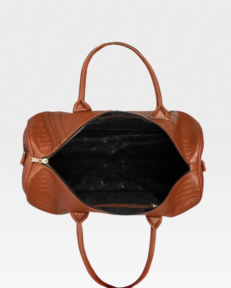 Apollo 2 Duffle Bag in Caramel - Waterproof Travel Duffel with Shoulder Strap for Gym, Workout, Weekend Trips & Outdoor Adventures