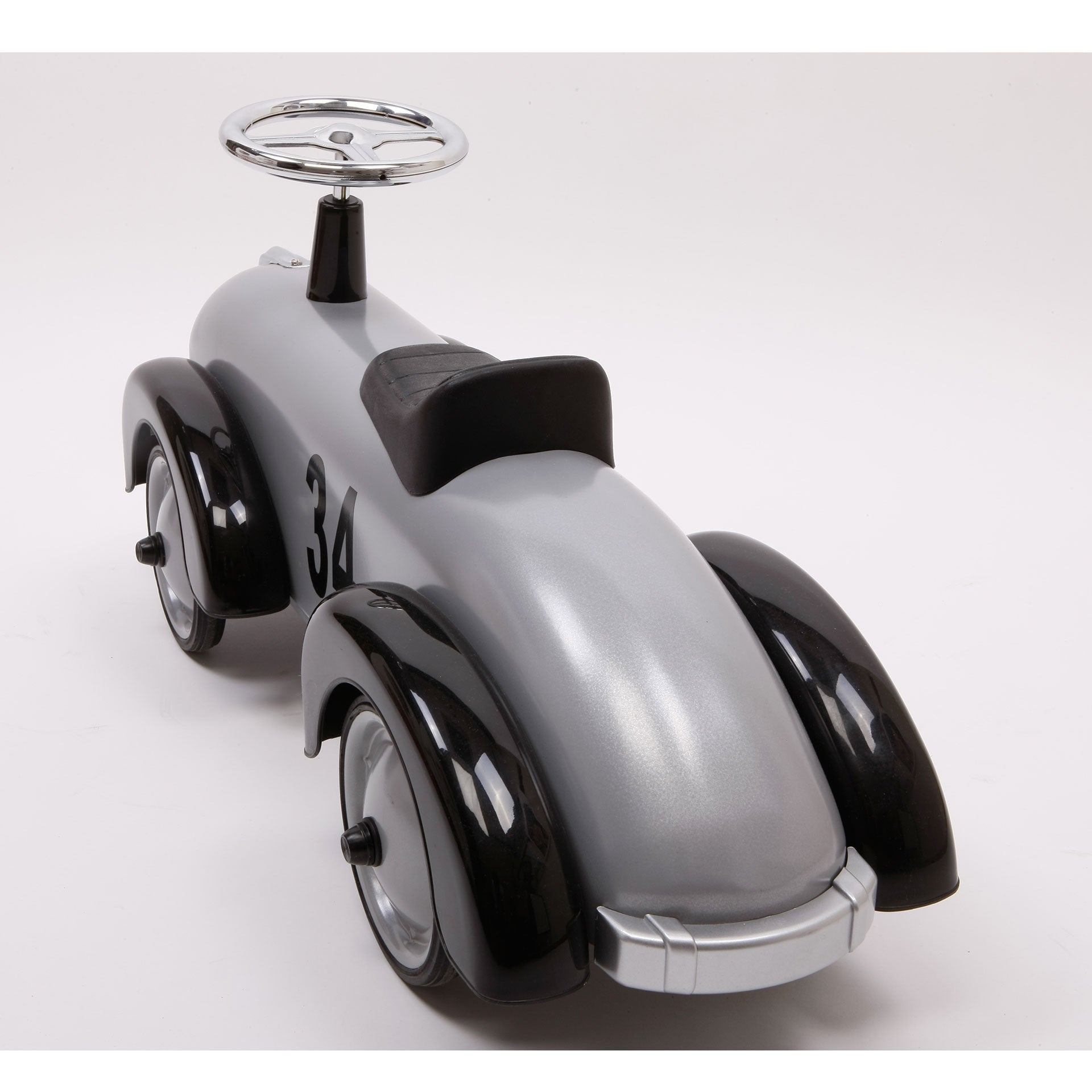 Baghera Speedster Silver Ride-On Toy Car for Kids - Perfect for Indoor & Outdoor Play, Birthday Gifts, and Pretend Driving Fun