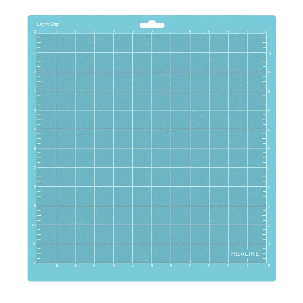 REALIKE 12x12 Lightgrip Cutting Mat - 3 Pack for Cricut Maker 3, Maker, Explore 3, Air 2, Air & One | Non-Slip Gridded Adhesive Craft Mat for DIY, Quilting, Sewing, Scrapbooking & Paper Crafts | Perfect for Home, Office & Classroom Projects