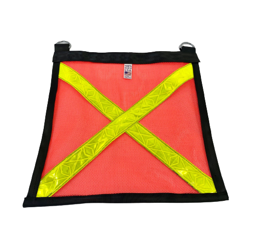 High-Visibility Reflective Safety Flag with Reinforced Edge - Perfect for Roadside Emergencies, Cycling, and Outdoor Activities