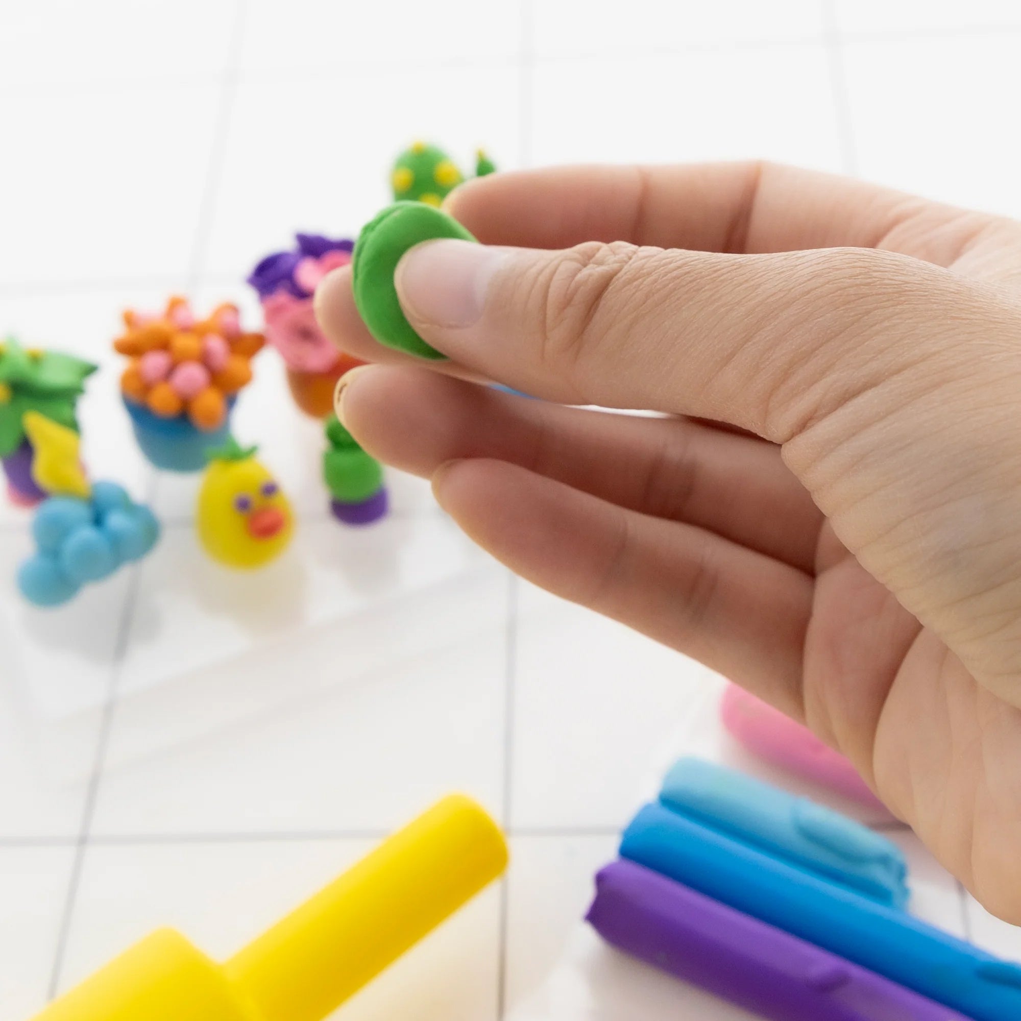 BAZIC Rainbow Delight Modeling Clay Sticks - 8 Vibrant Colors (24 Pack) for Kids Art Projects, DIY Crafts & Creative Play