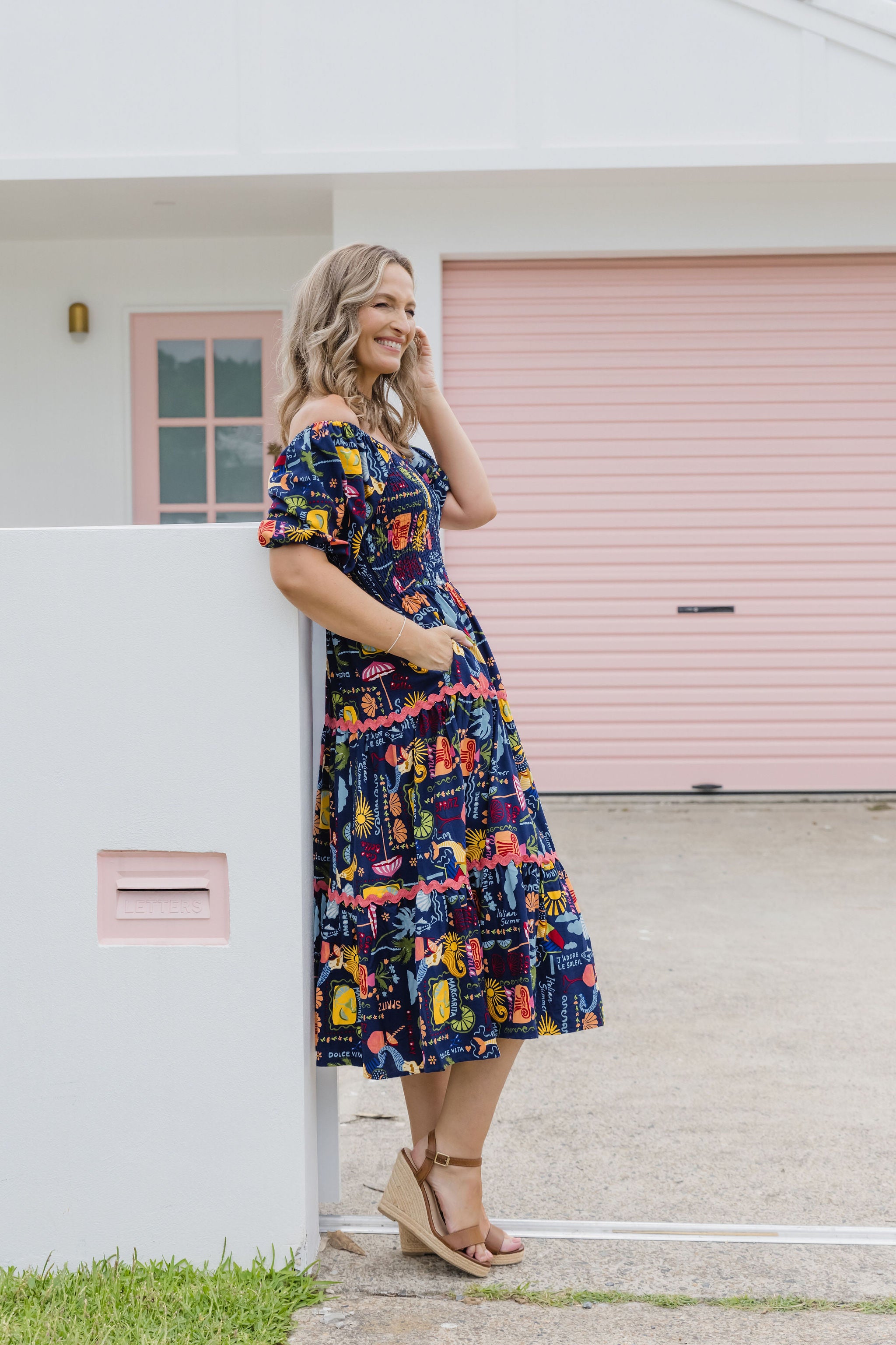 Peri Midi Dress - Flowy Euro Summer Dress for Women | Perfect for Beach Vacations, Date Nights & Summer Parties