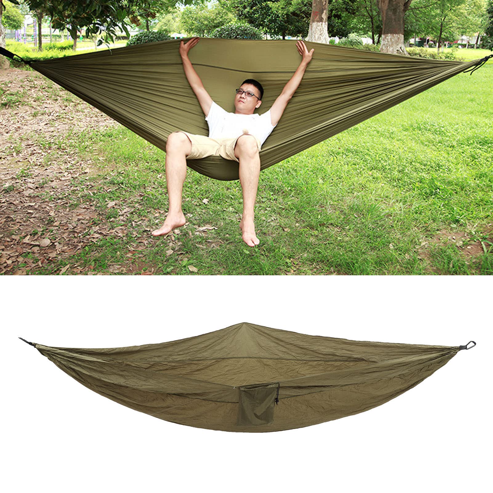 CHICIRIS Lightweight Portable Camping Hammock - Outdoor Swing for Backpacking, Hiking & Travel - Perfect for Camping, Beach, Backyard & Patio Relaxation