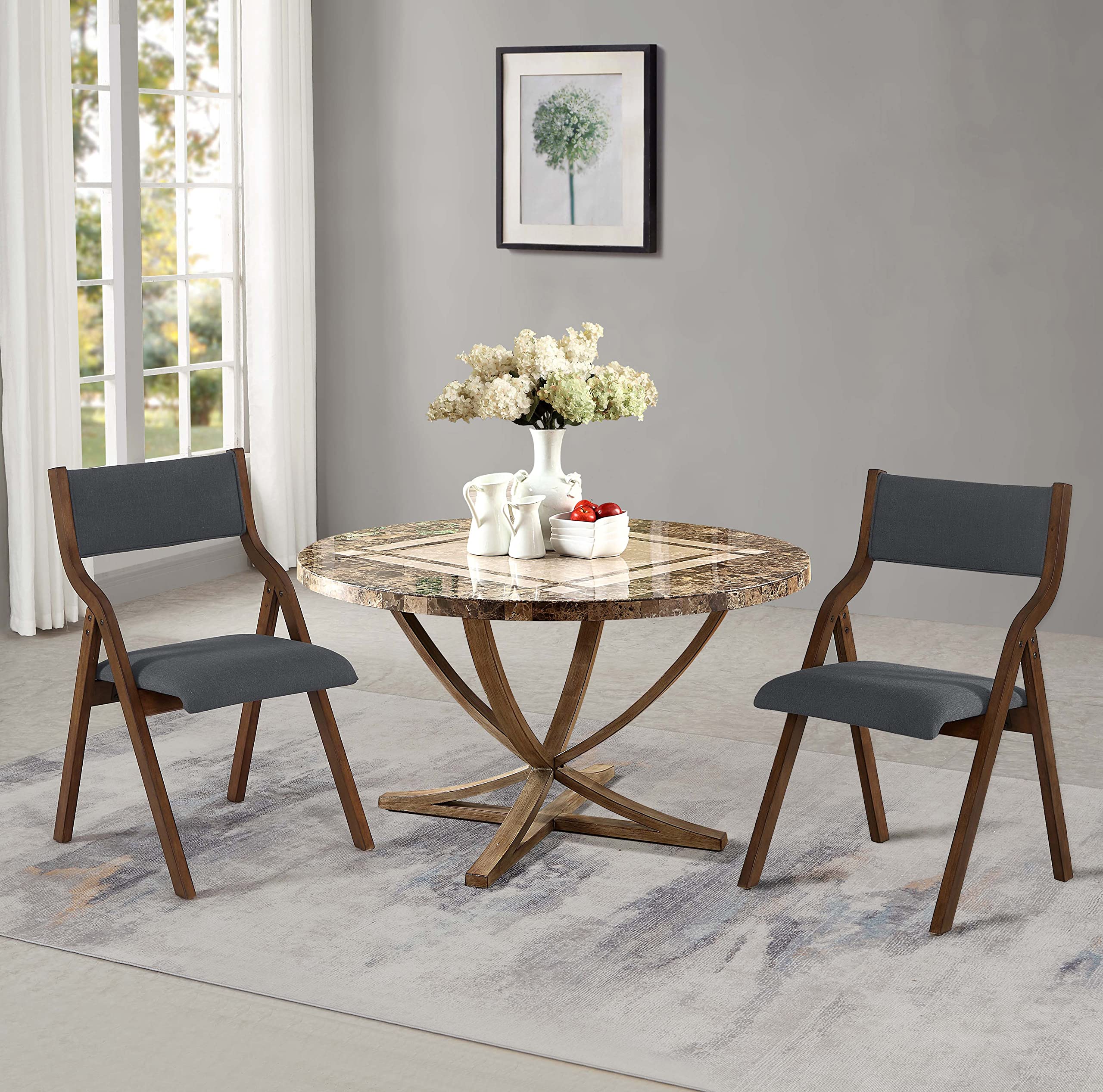 Modern Folding Chairs Set of 2 - 18
