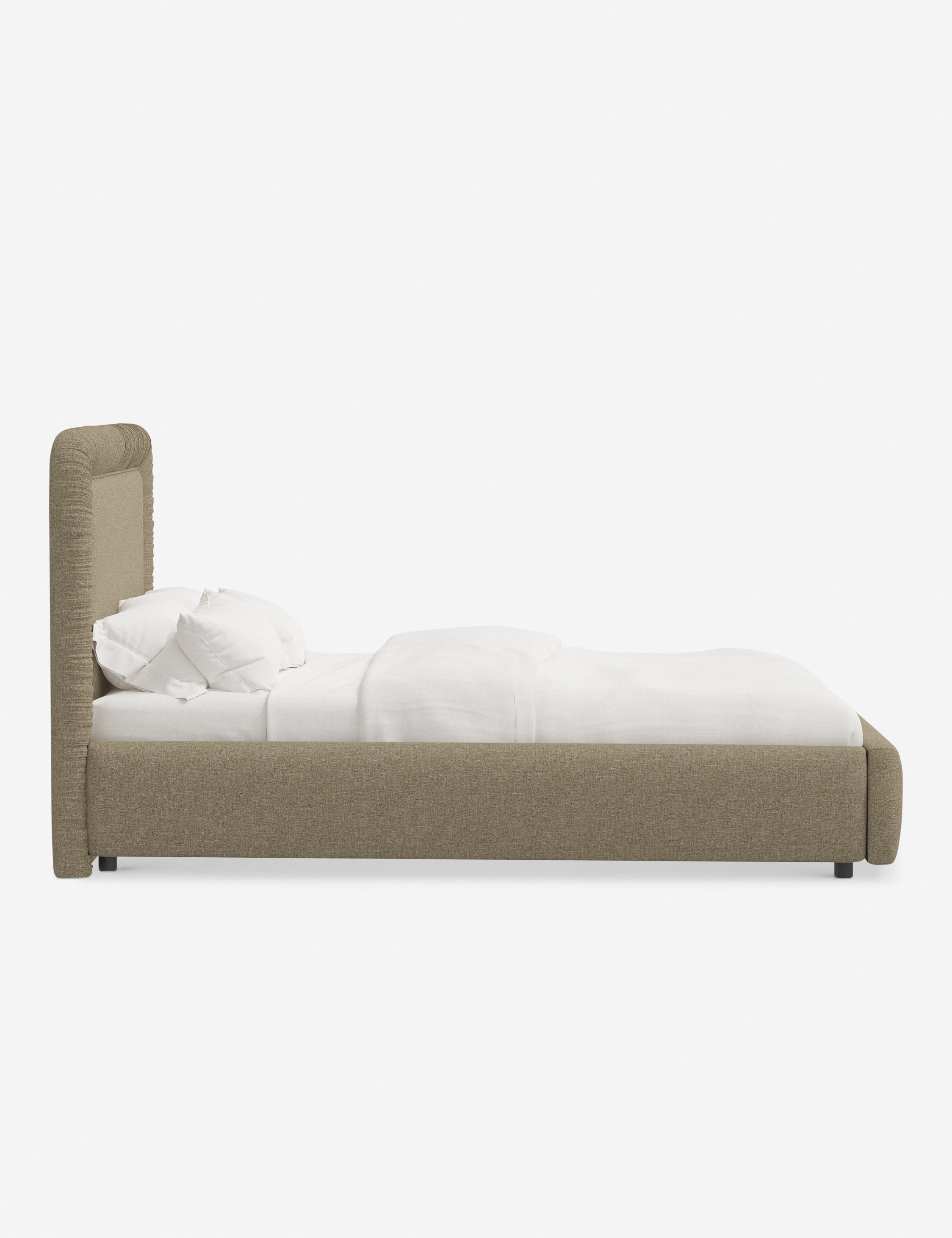 Courtet Platform Bed Frame - Queen Size, Modern Minimalist Wooden Bed with Sturdy Slat Support - Perfect for Bedroom, Guest Room, and Small Space Living
