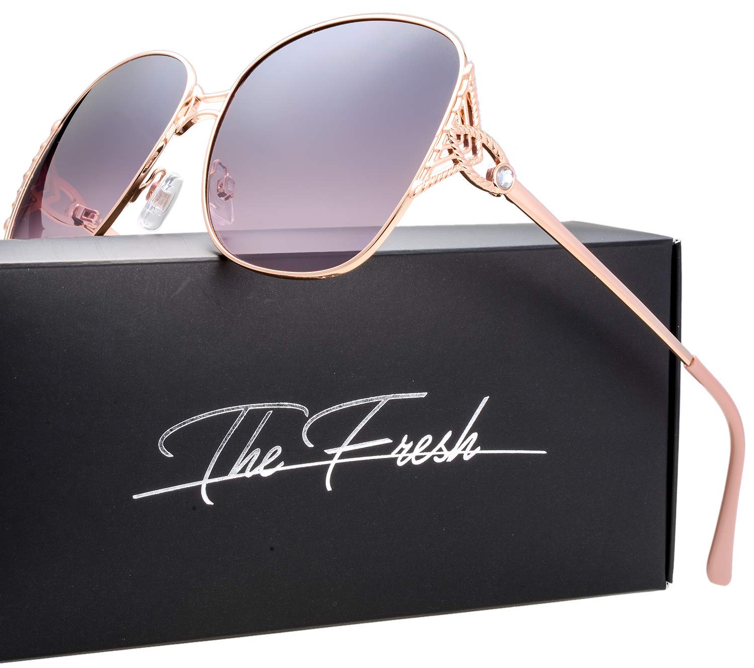 Elegant Women's Sunglasses - Classic Crystal Design UV Protection Fashion Shades for Women - Perfect for Beach, Driving & Outdoor Activities