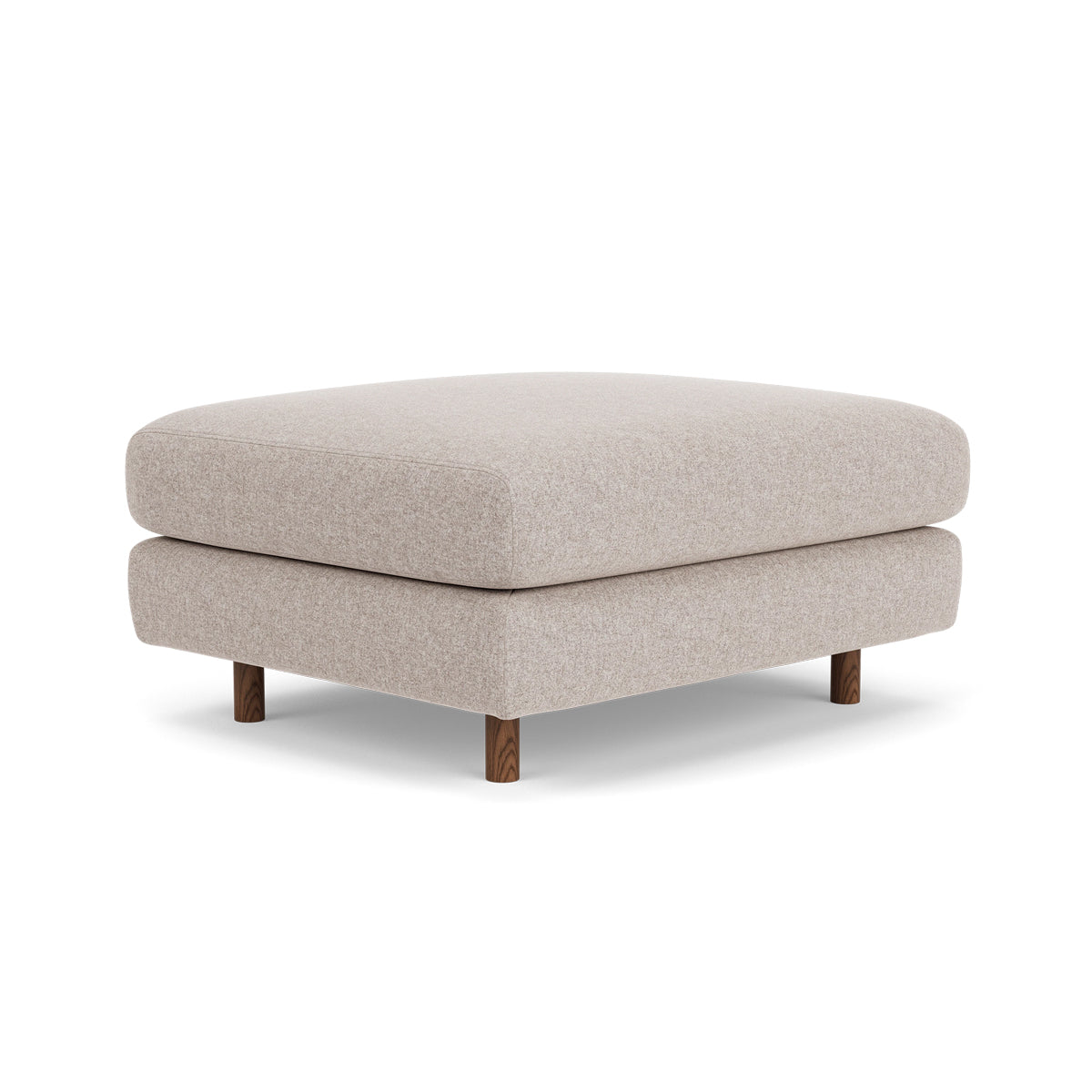 Dylan Fabric Ottoman - Soft and Stylish Footrest, Storage Bench, Living Room Accent Piece - Perfect for Small Spaces, Bedroom, or Lounge Area