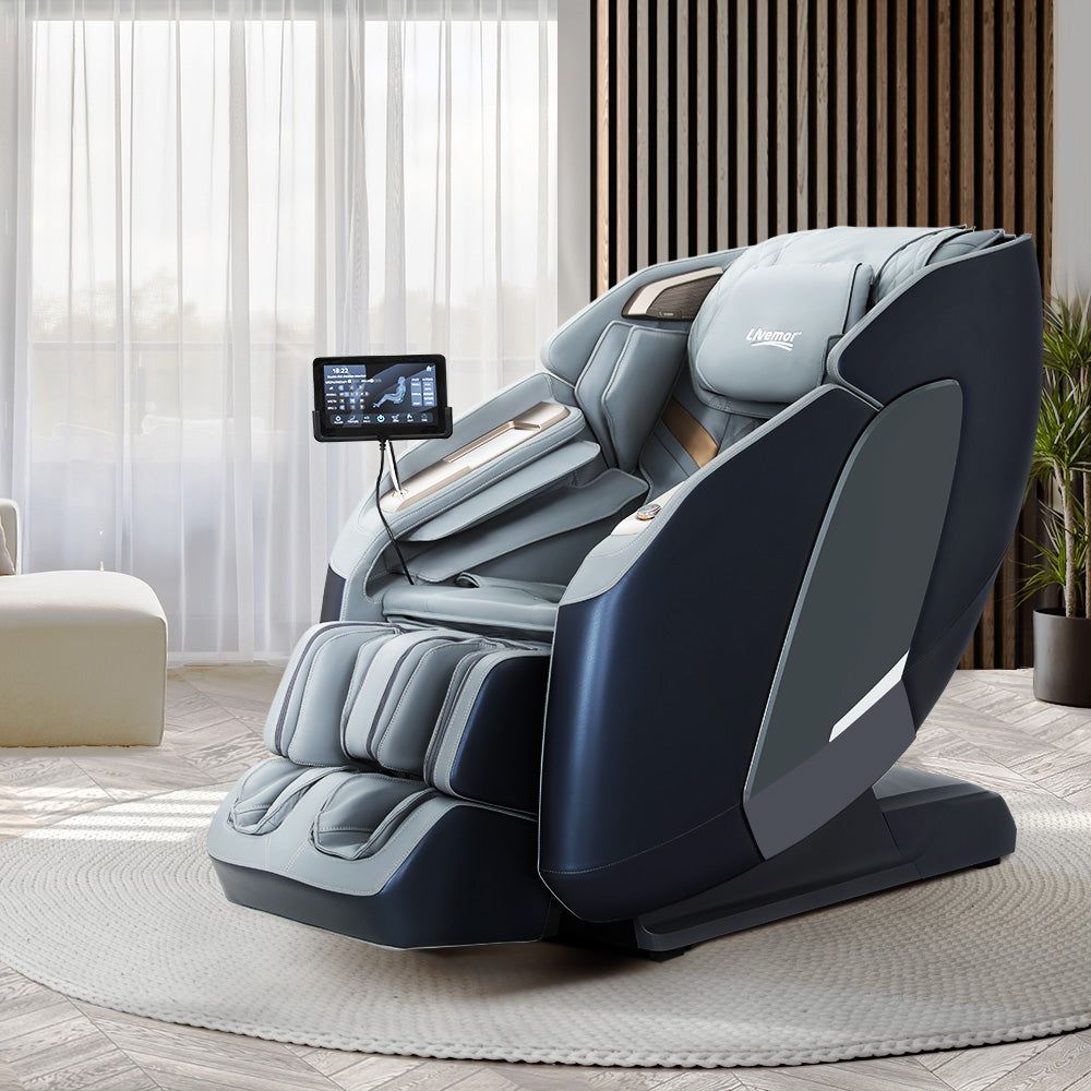 Livemor 4D Massage Chair with Double Core Mechanism - Full Body Electric Recliner for Home & Office Relaxation - Perfect for Stress Relief, Muscle Recovery, and Luxury Comfort