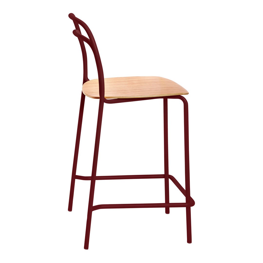Catty Counter Stool - Stackable Bar Stool for Kitchen Island, Breakfast Nook & Home Decor | Modern Durable Design for Indoor Use