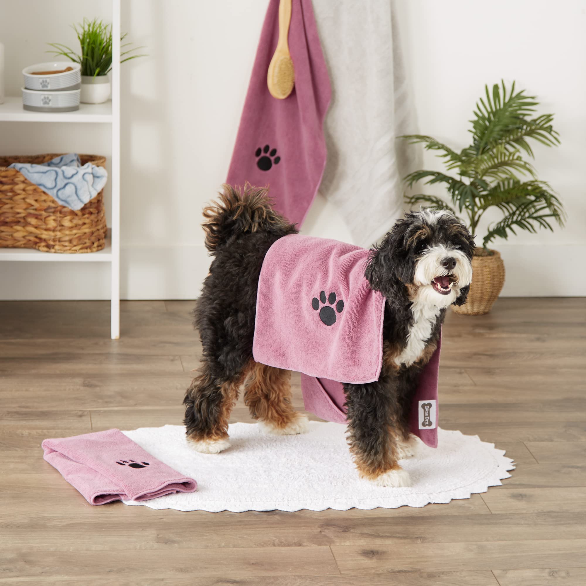 Premium Absorbent Microfiber Pet Grooming Towel Set - Super Soft Quick-Dry Dog Cat Bath Towels (15x30
