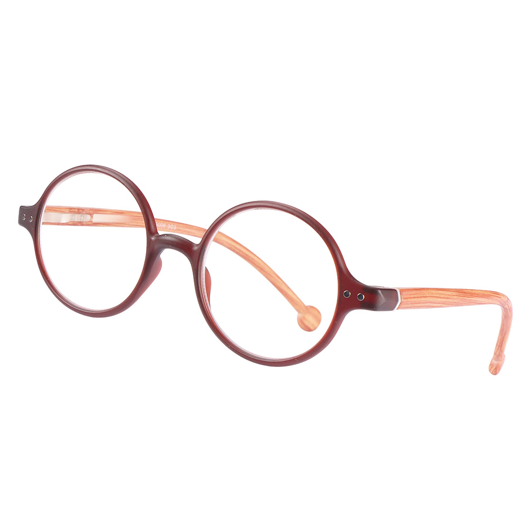 Blue Light Blocking Round Reading Glasses for Women & Men - Unisex Ultra Lightweight Circular Readers - Perfect for Computer Work, Reading & Screen Time