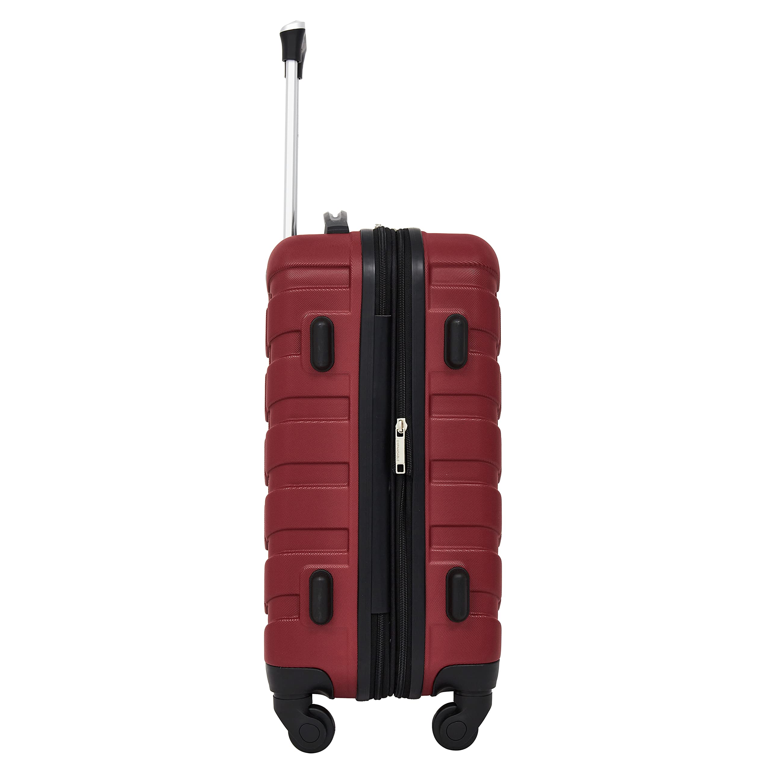 Wrangler Elysium 4-Piece Luggage Set with Packing Cubes - Red | Travel Organizer for Suitcase, Carry-On & Backpack | Perfect for Business Trips & Vacations