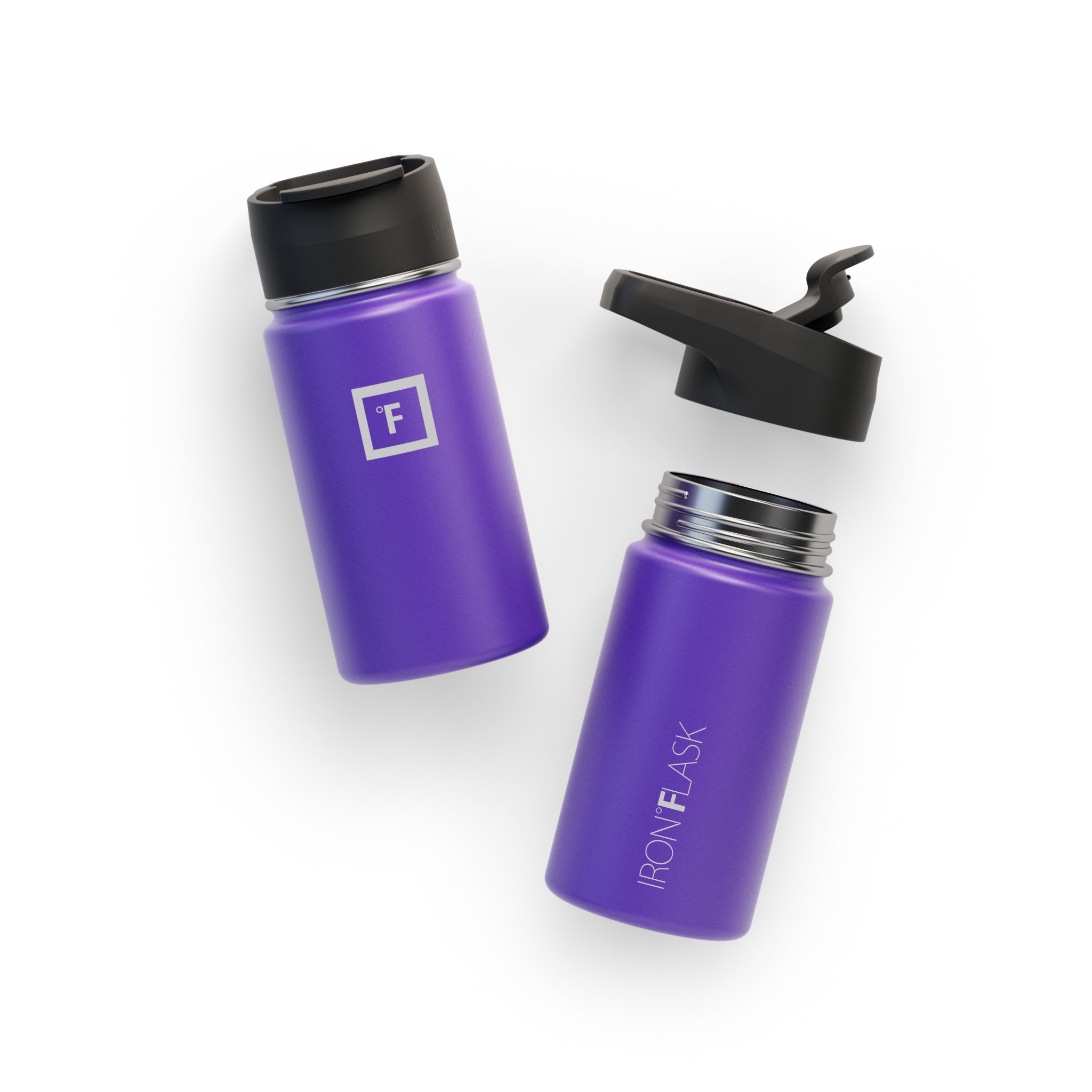 14 Oz Wide Mouth Water Bottle with Straw Lid - Leakproof & BPA Free - Perfect for Gym, Hiking, Travel & Everyday Hydration