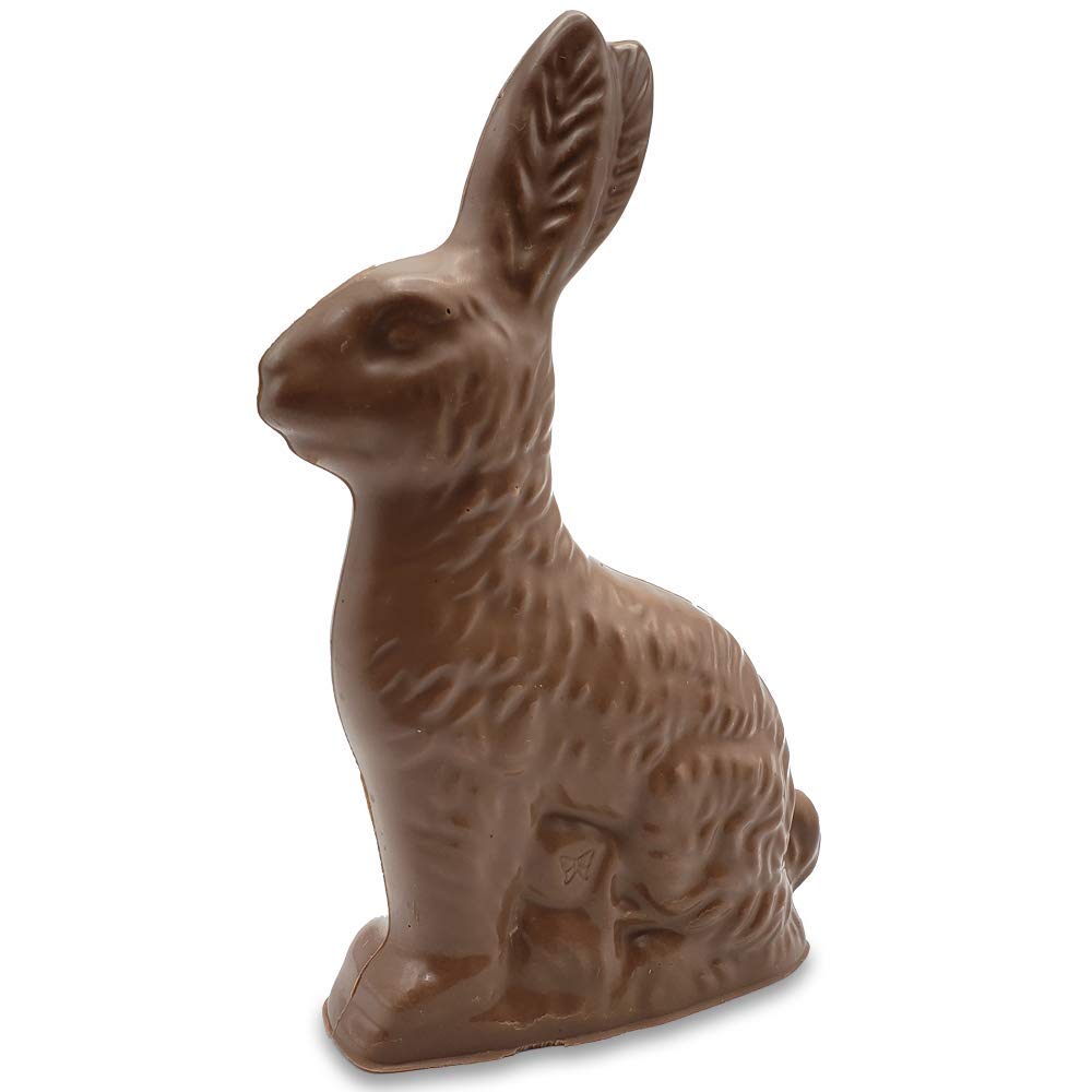 Olde Naples Chocolate Happy Easter Bunny - 1 LB Solid Milk Chocolate Rabbit Candy Gift (16 oz) | Easter Basket Stuffers, Party Favors & Holiday Treats