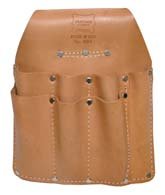 7-Pocket Leather Tool Pouch for Electricians & Handymen - Durable Work Belt Accessory for Tools Organization - Perfect for Construction, Plumbing & DIY Projects