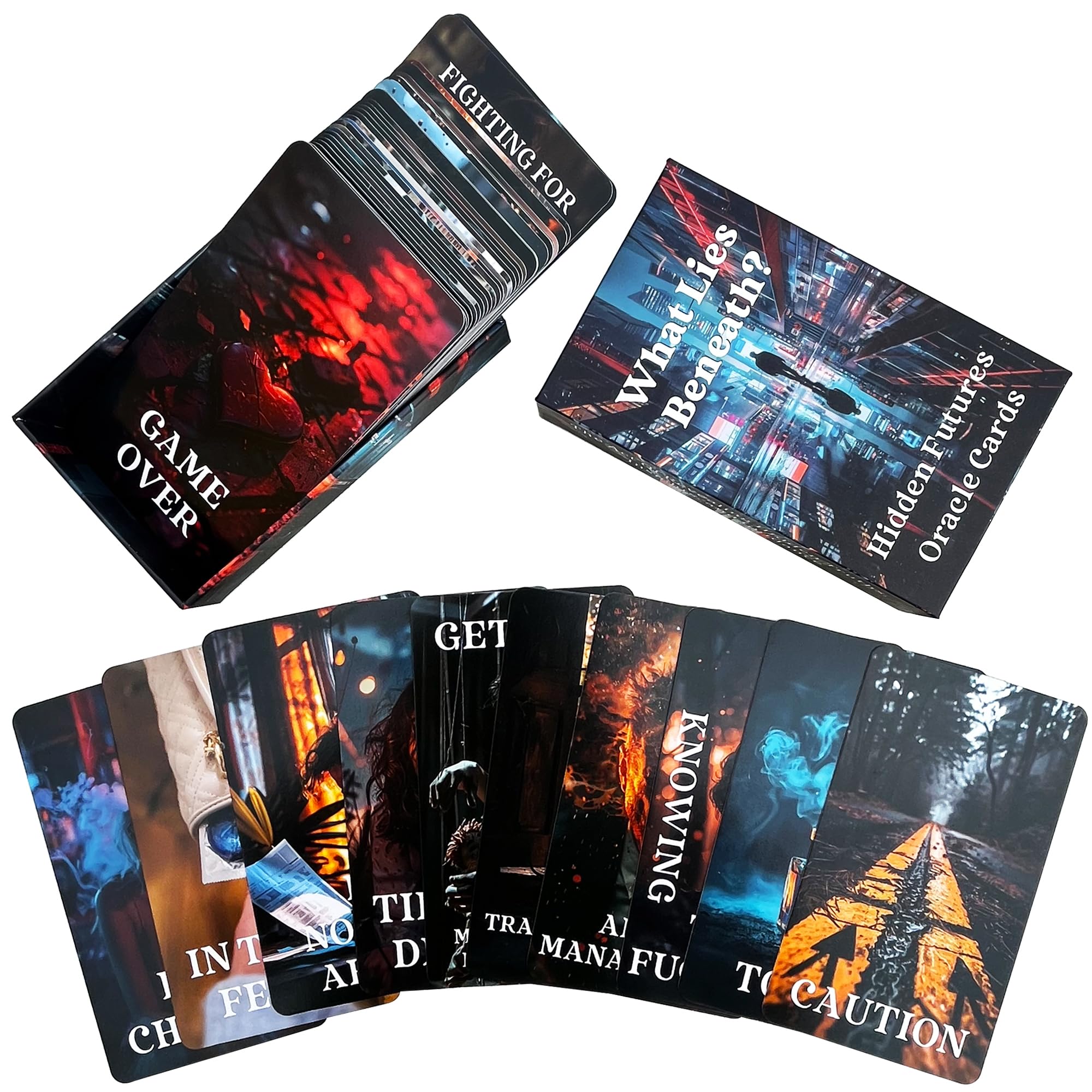 GZXINKE Spill The Beans Oracle Cards - 78 Card Deck for Love, Relationships & Life Guidance - Beginner Friendly Divination Cards for Truth Revealing, Cheating Detection & Haters - Perfect for Tarot Reading, Self-Discovery & Spiritual Growth