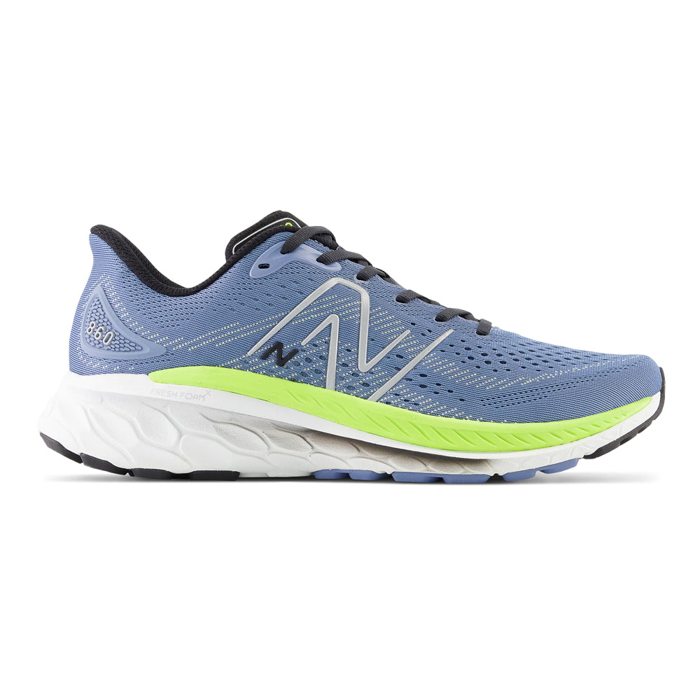 New Balance Fresh Foam X 860v13 Running Shoes for Men - Mercury Blue/Thirty Watt - Size 10 D Medium - Cushioned Support for Long Distance Running & Daily Training