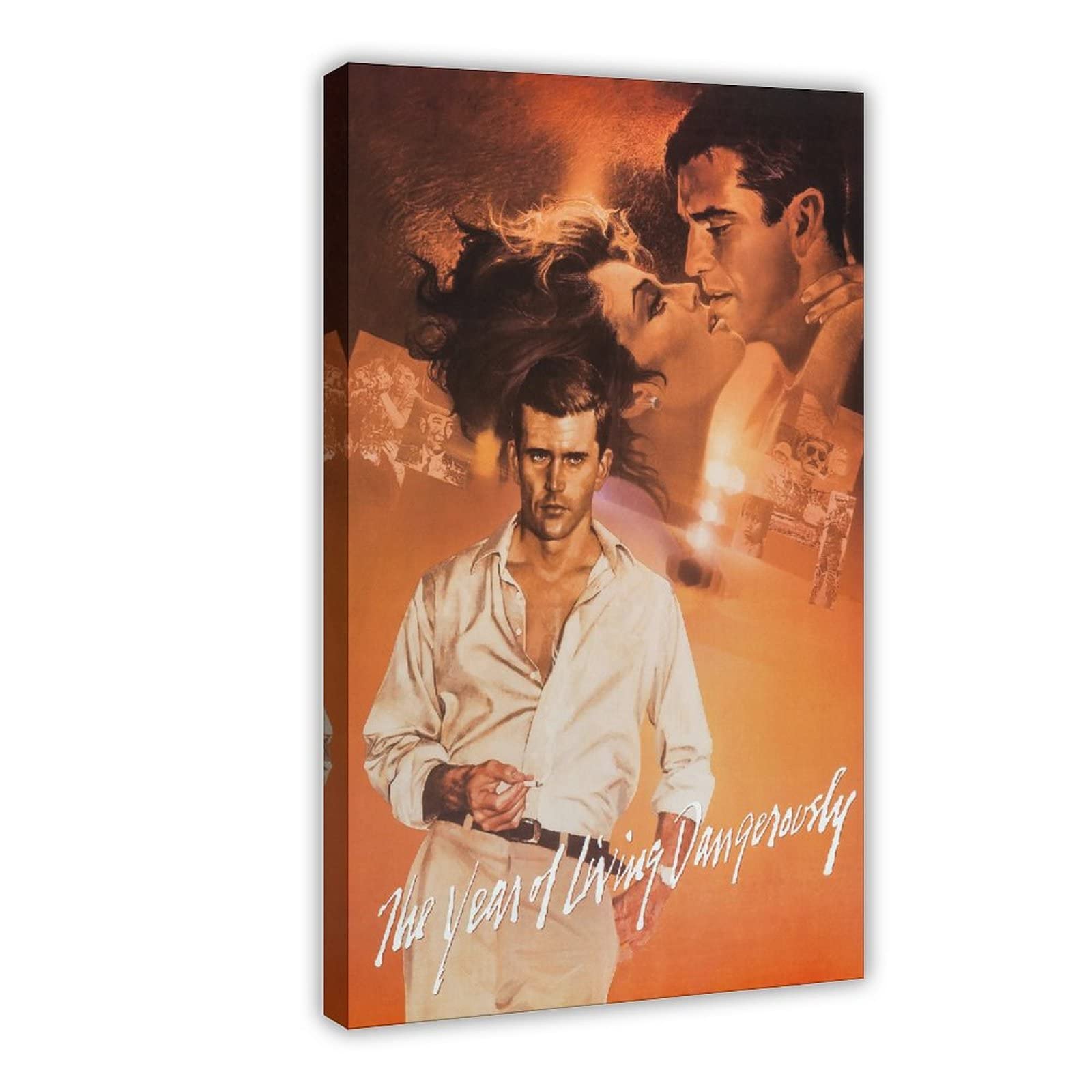 Vintage The Year of Living Dangerously Movie Poster - Classic 1982 Film Art Print - 24x36 Inch (60x90cm) Canvas Wall Decor for Home Theater, Man Cave, Office & Gift for Movie Lovers