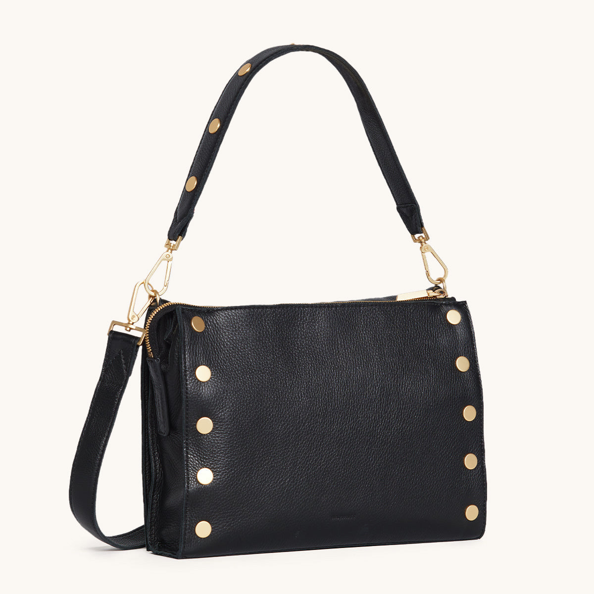 Montana Clutch - Black & Brushed Gold Large Crossbody Bag for Women | Fashionable Handbag for Parties, Date Nights & Everyday Use
