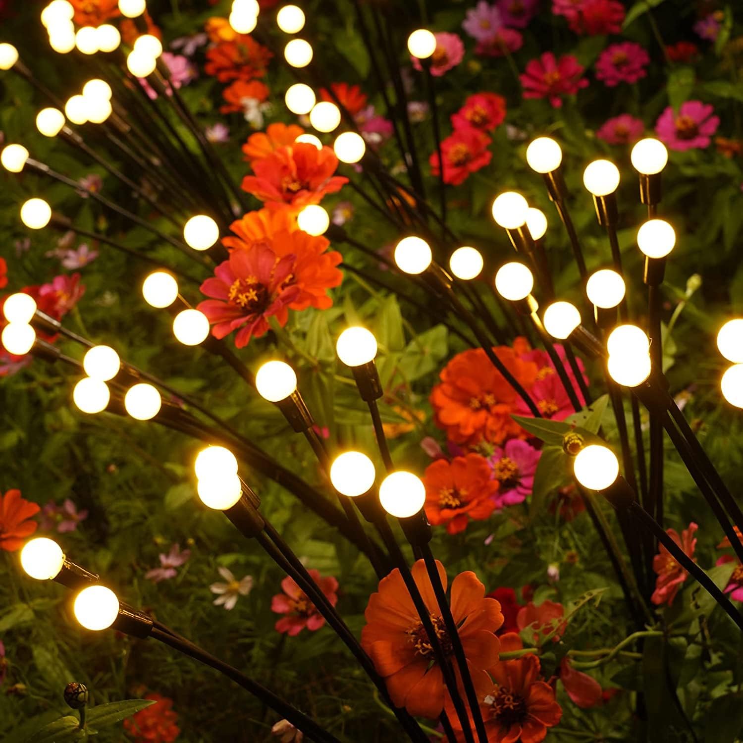 40 LED Solar Garden Lights Outdoor Waterproof - 5 Pack Solar Powered Pathway Lights for Yard, Patio, Lawn & Garden Decoration | Perfect for Landscape Lighting, Driveway Marking & Backyard Ambience