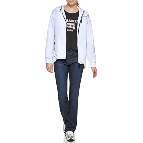 Short Zip Logo White