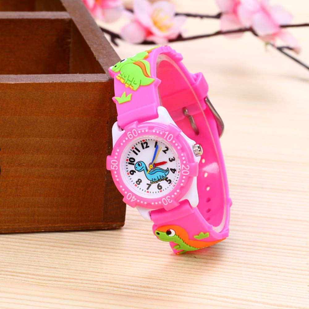 ELEOPTION Kids Analog Digital Watch for Girls and Boys - Waterproof 3D Cartoon Silicone Strap Watch with Cute Design - Perfect Birthday Gift for Toddlers | School, Playtime & Outdoor Activities