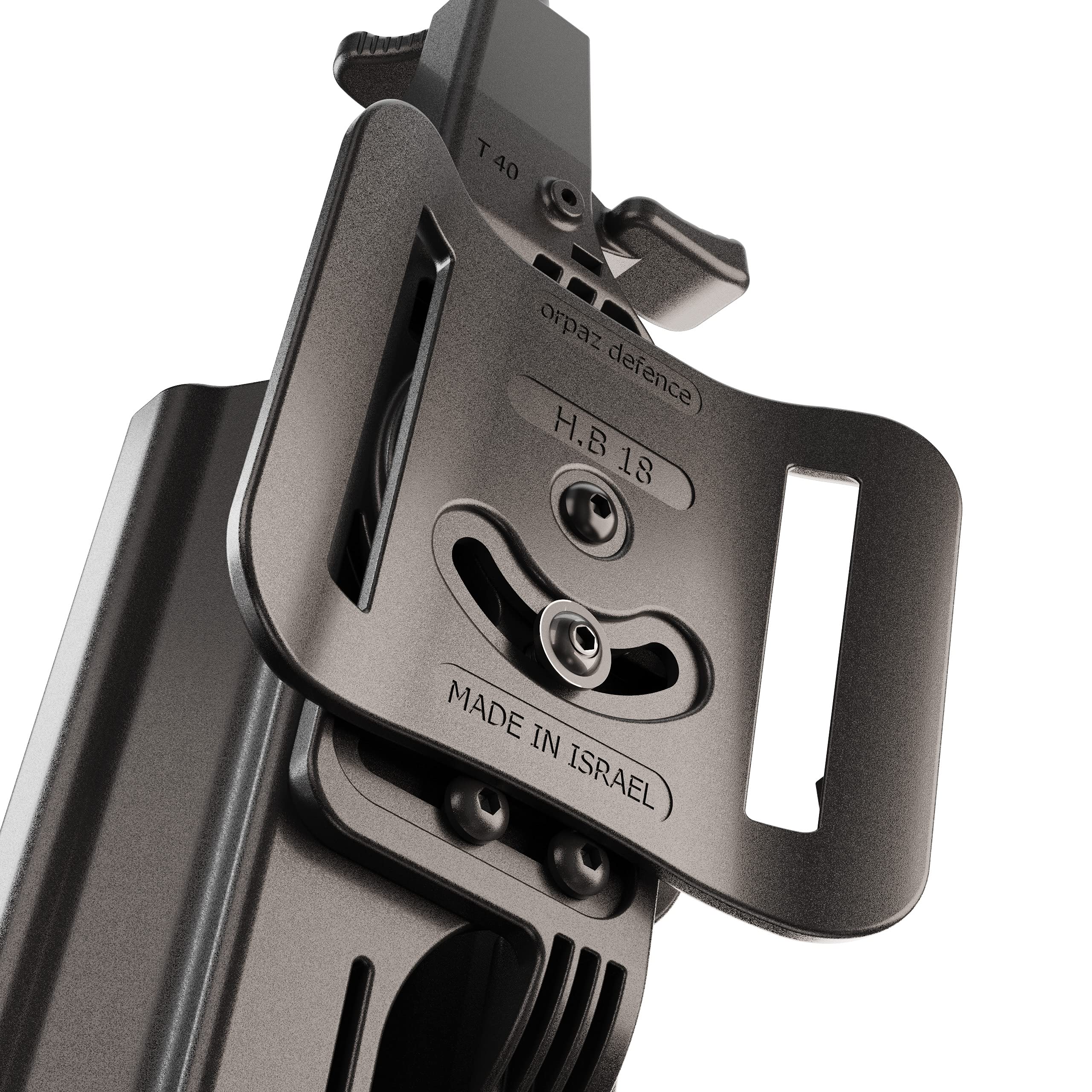 Orpaz T40 Adjustable Modular SD9VE Holster - OWB Compatible with S&W SD9VE Pistol - Fits Light, Laser, Sight & Optics - Tactical Gun Holder for Secure Carry | Perfect for Range Training, Concealed Carry & Outdoor Activities