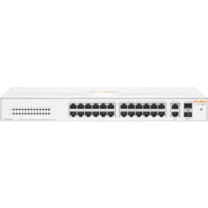 Aruba Instant On 1430 26G 2SFP Switch - 26 Port Gigabit Ethernet Network Switch with 2 SFP Slots, 10/100/1000Base-T, 1000Base-X, Layer 2 Support | Rack Mountable for Office, Data Center & Home Network Setup