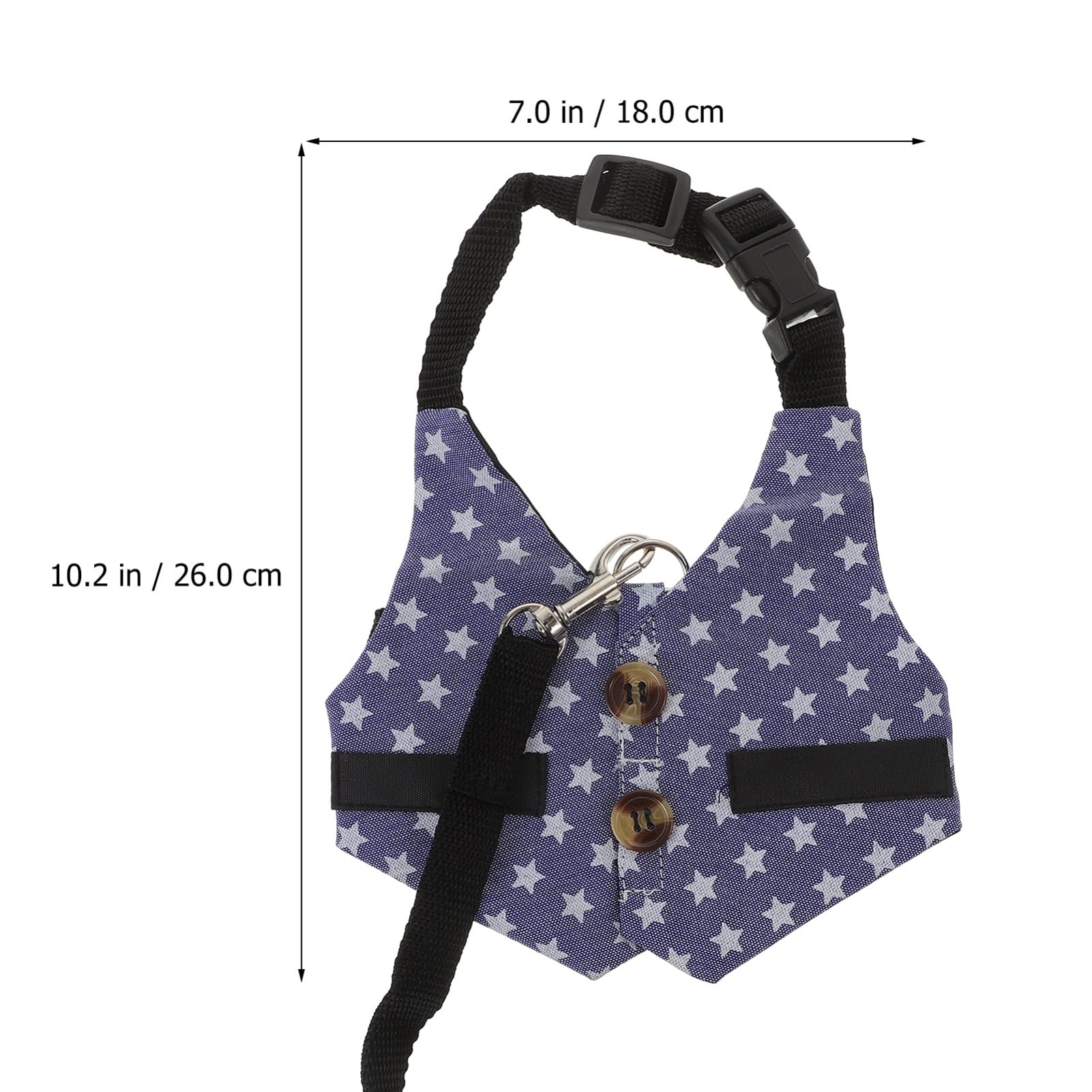Balacoo 3-Piece Rabbit Clothes Set - Adjustable Bunny Vest, Small Animal Harness & Leash for Rabbits, Guinea Pigs, Cats & Dogs | Soft Cotton Pet Suspenders for Outdoor Walks, Playtime & Photo Shoots