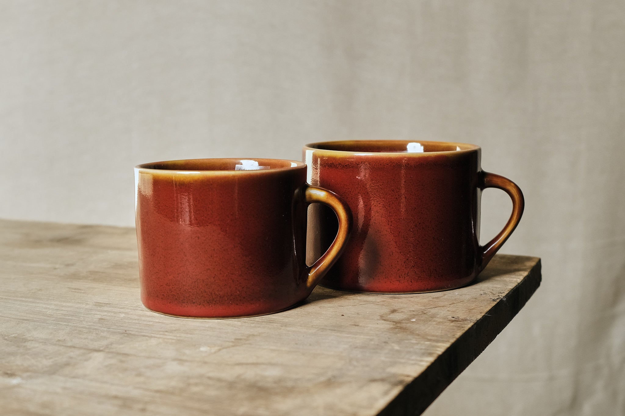 Rich Amber Glazed Ceramic Coffee Mug - 12oz Handmade Stoneware Cup for Tea, Hot Chocolate & Espresso - Perfect for Home, Office & Gifts
