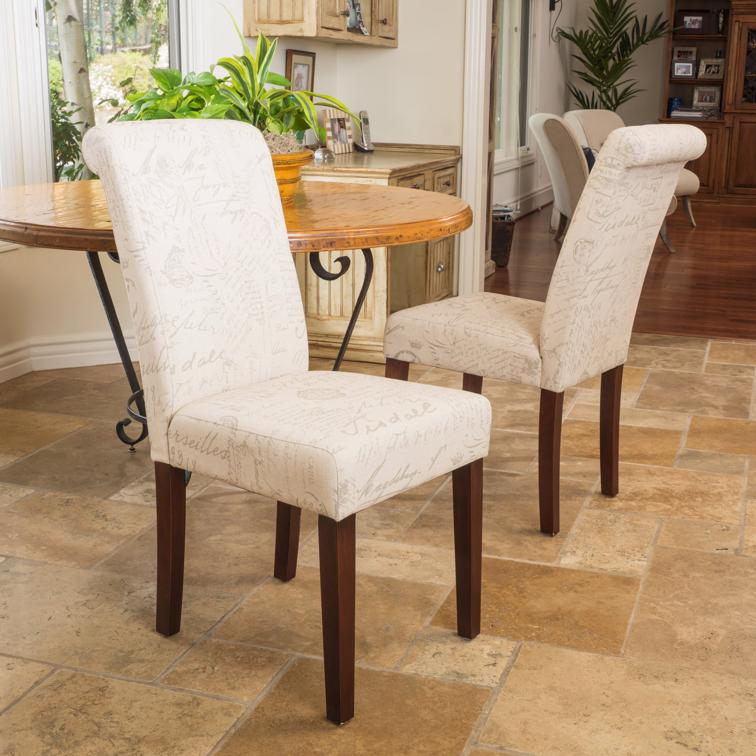 Modern Dining Chairs Set of 2 - Sturdy Wooden Kitchen Chairs with Padded Seats - Comfortable Home & Restaurant Furniture for Dining Room, Kitchen, Breakfast Nook