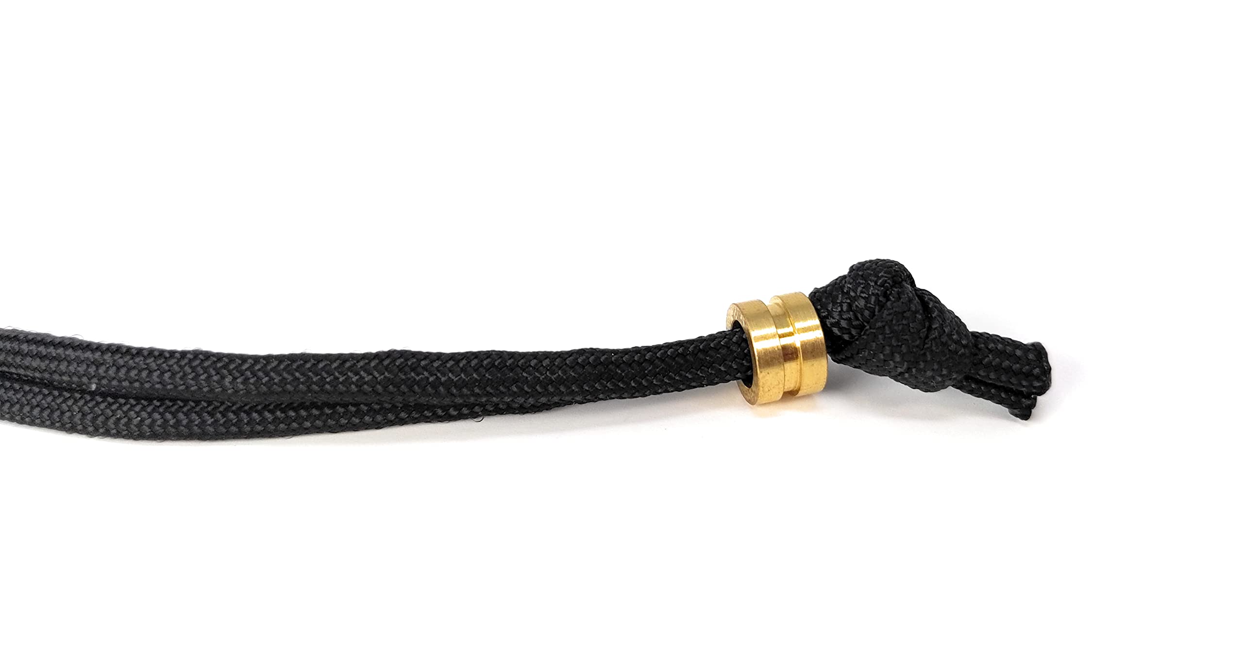 Small Brass Lanyard Bead with Free Paracord Lanyard - Keychain Accessory for ID Badges, Keys & Outdoor Gear - Perfect for Hiking, Camping & Everyday Carry (EDC)