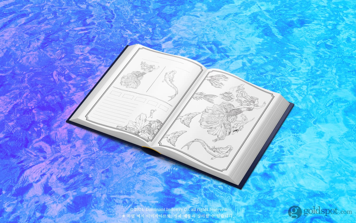 Dominant Industry The Ink Archiving Book 'A Log of Atlantis' - Premium Color Swatch Book for Artists & Designers | Perfect for Watercolor, Calligraphy & Mixed Media Projects