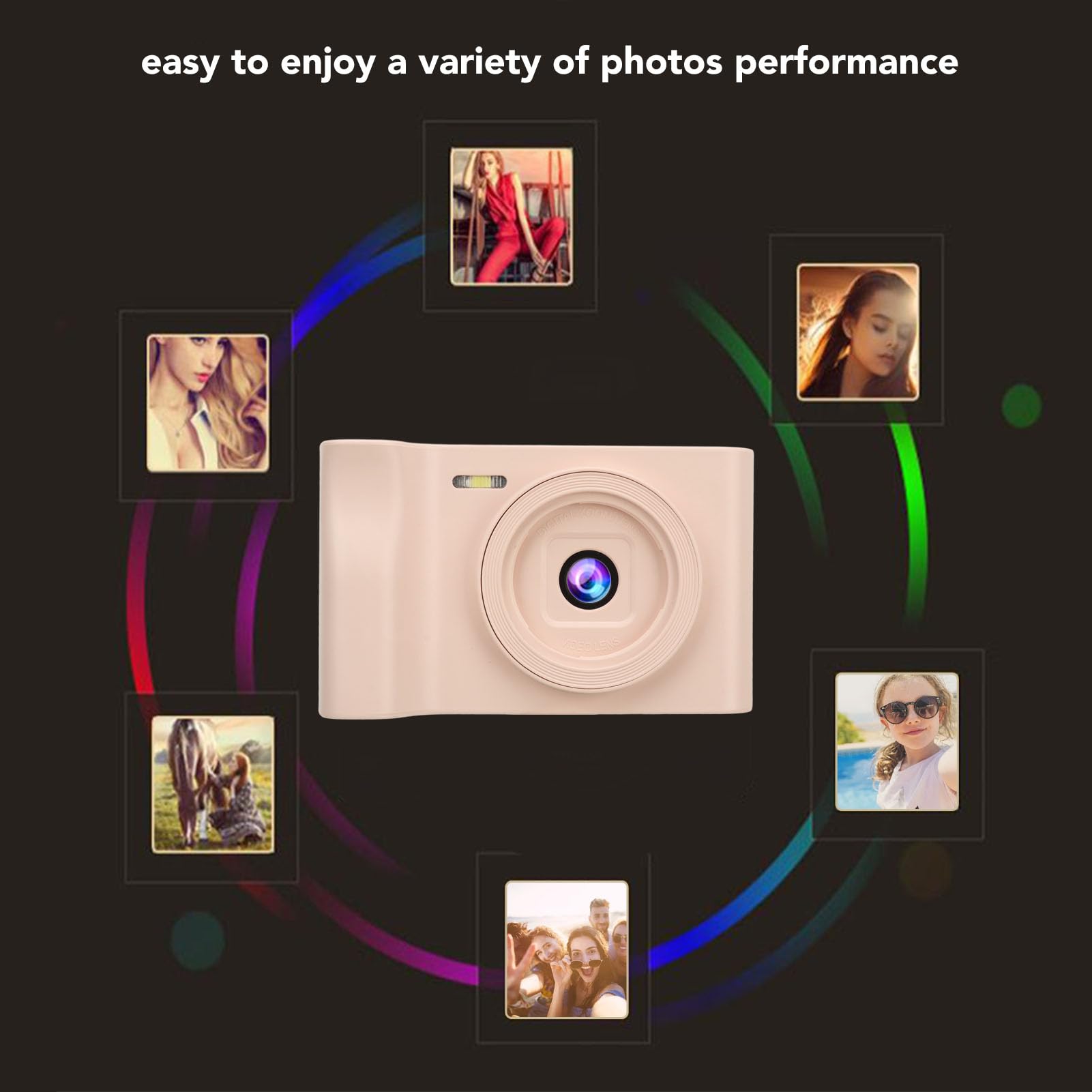 20MP Digital Camera for Photography - 1080P FHD Compact Camera with 8X Zoom & Rechargeable Battery, Supports 32GB SD Card - Perfect for Kids, Teens, Adults & Beginners (Great for Travel, Vlogging & Everyday Photography)