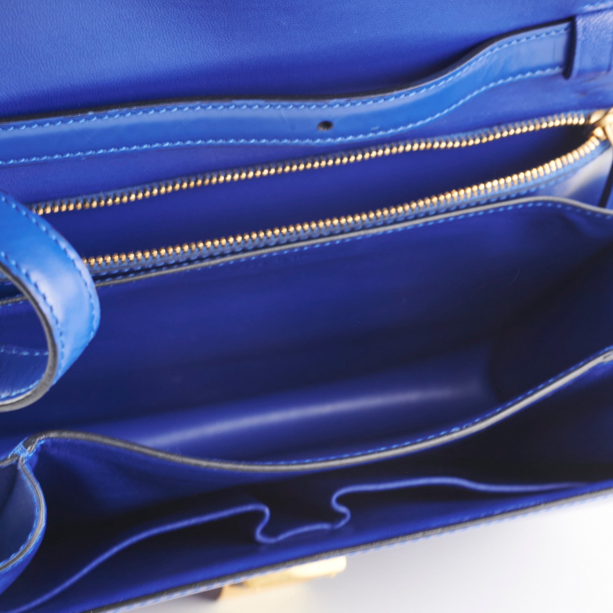 Celine Medium Royal Blue Box Crossbody Bag - Luxury Leather Shoulder Bag for Women | Perfect for Work, Travel & Evening Events