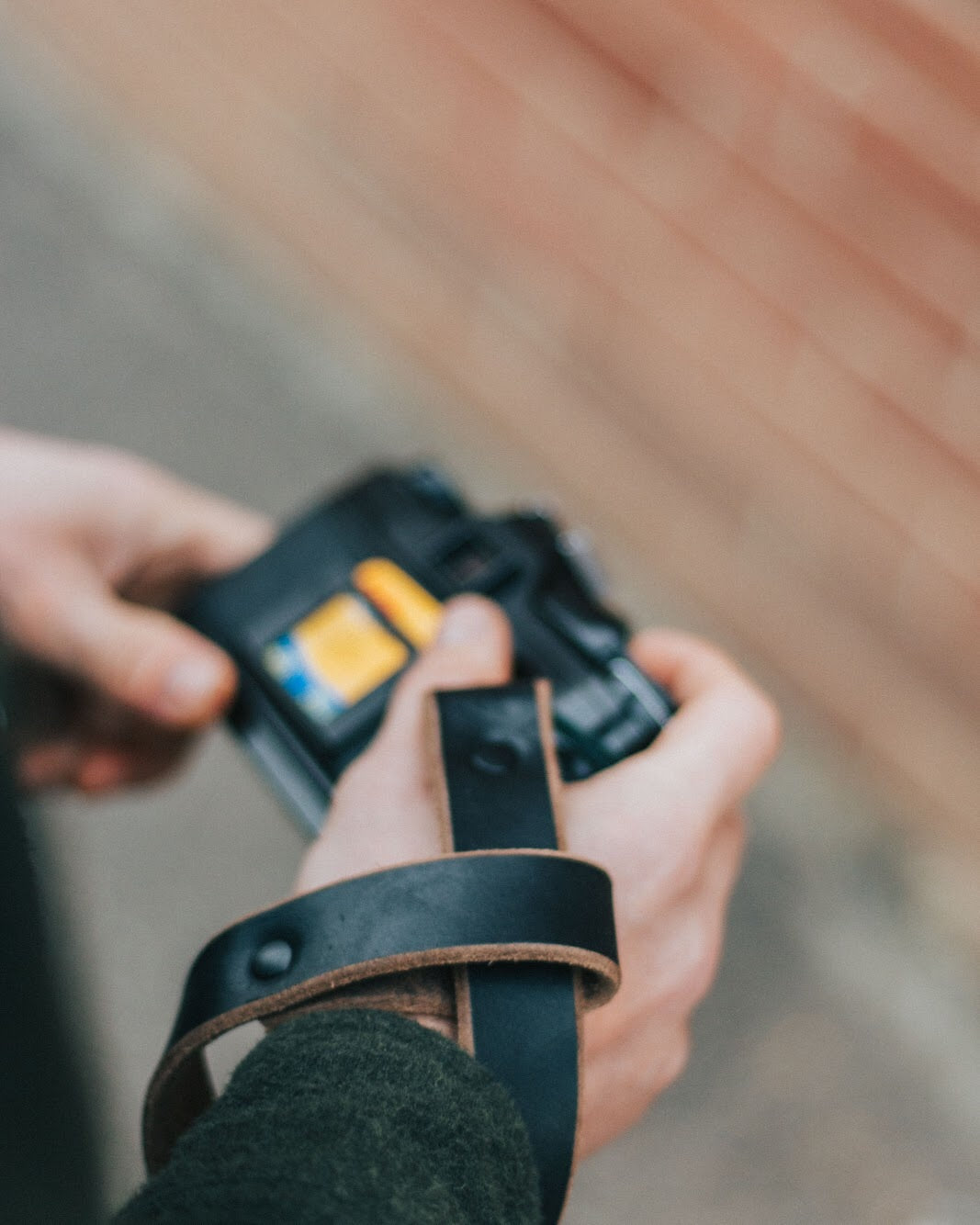 Premium Brown Leather Wrist Strap - Adjustable & Comfortable for Smartwatches, Fitness Trackers & Outdoor Activities