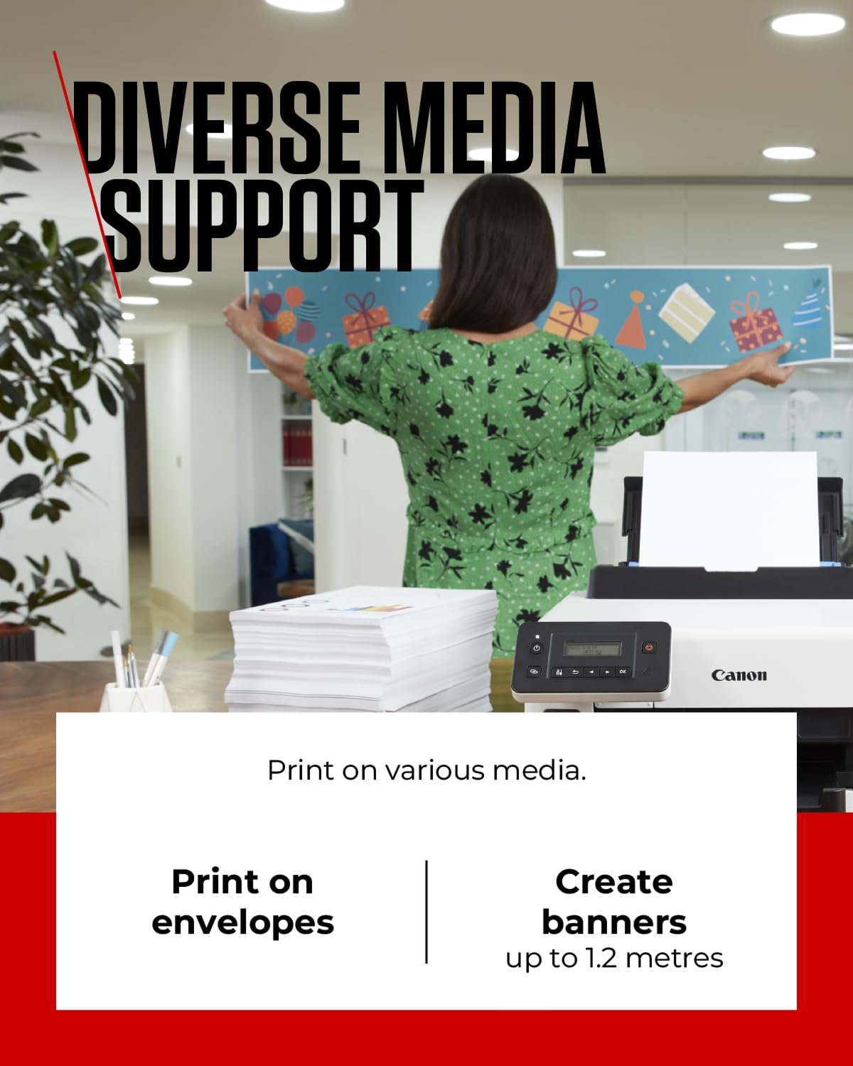 Canon MAXIFY GX5050 Wireless All-in-One Inkjet Printer with MegaTank - High-Yield Color Printer for Home & Office | WiFi, Ethernet, USB Connectivity | A4 Printing | Ideal for Documents, Photos & School Projects