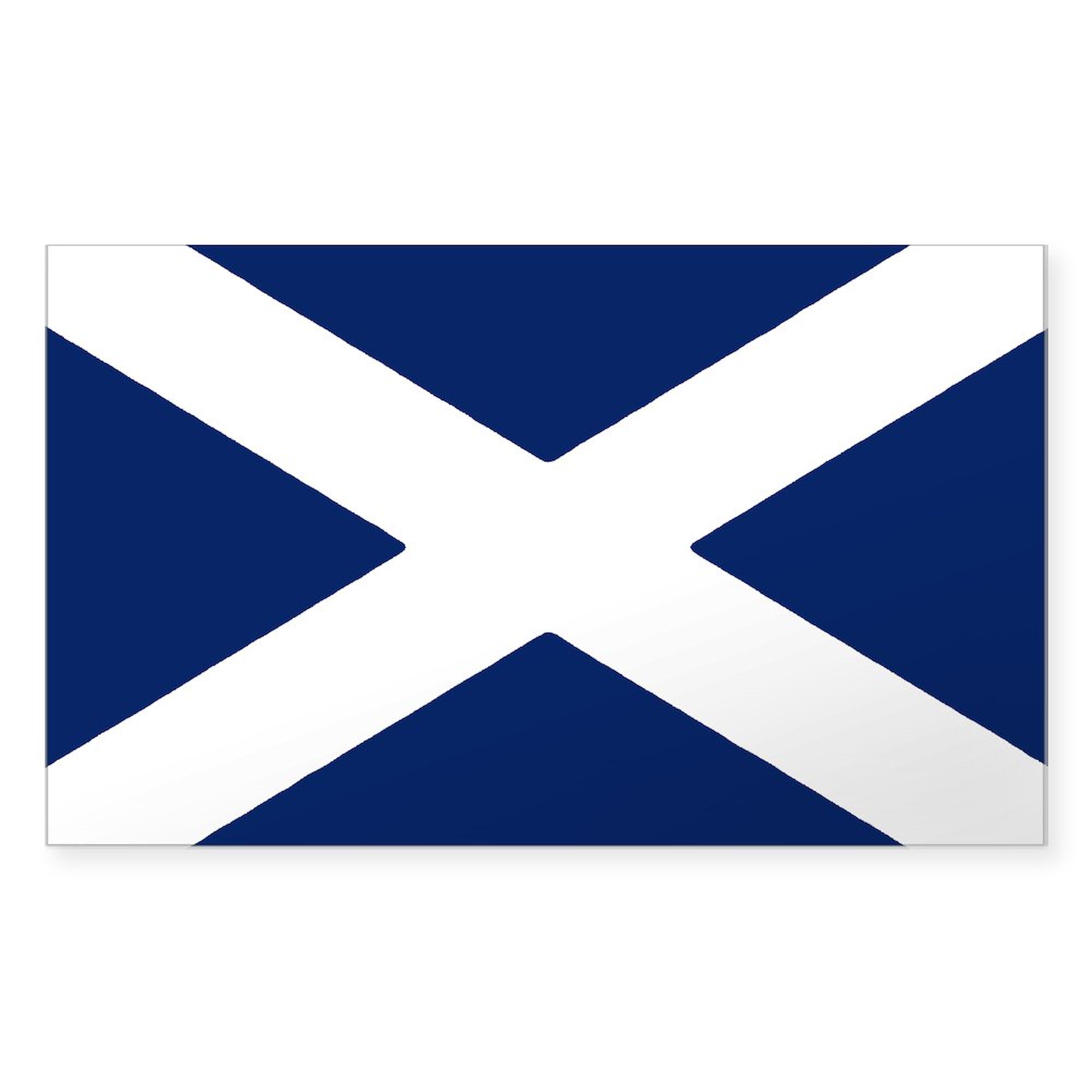 Scottish Flag Car Decal - High-Quality Rectangle Bumper Sticker for Auto, Truck & Laptop - Show Your Scottish Pride on the Road or at Home