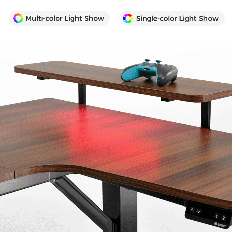 Ergonomic U-Shaped Standing Desk with Accessories Set (74x23 Inches) - Perfect for Home Office, Gaming & Workspace Setup