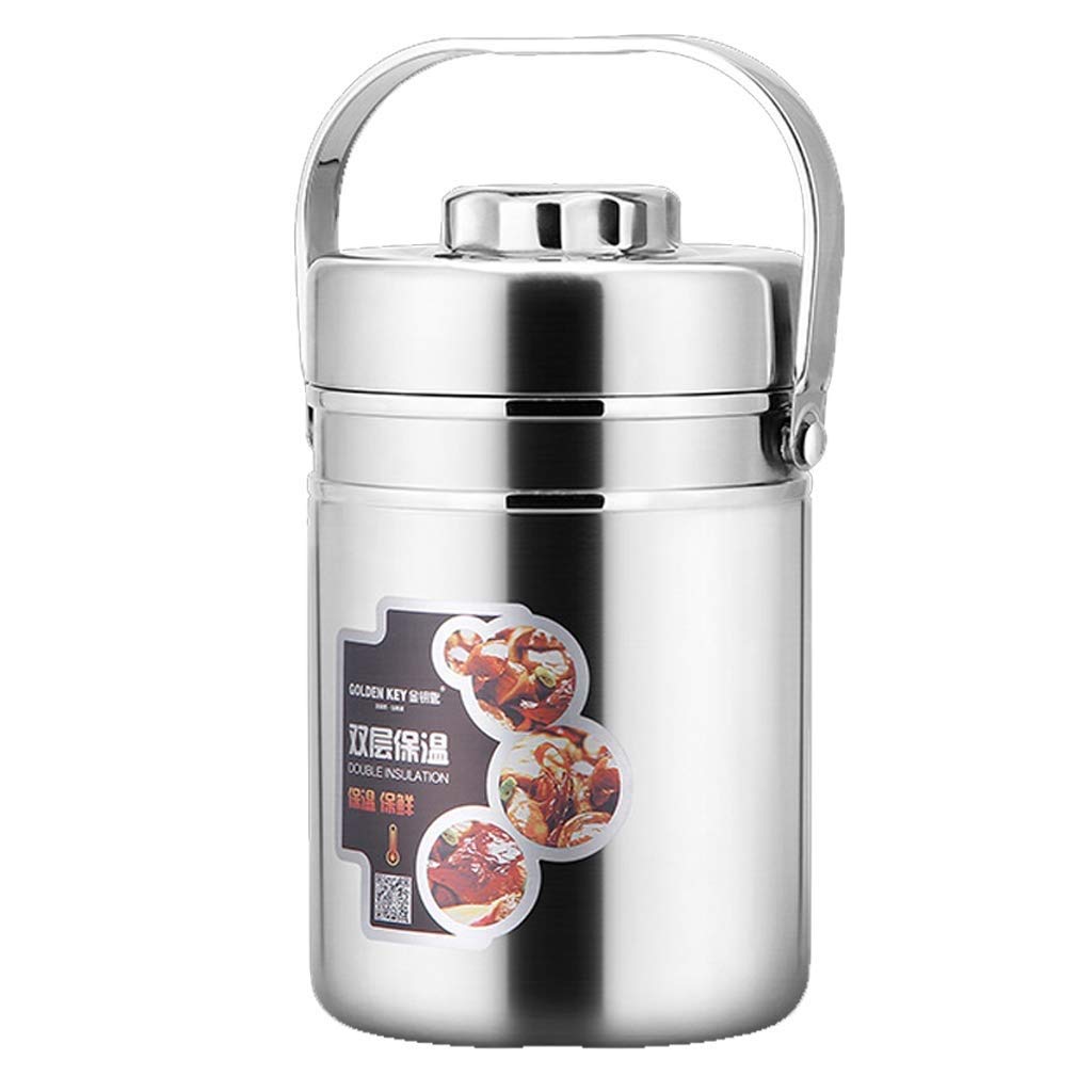 Stainless Steel 3-Tier Stackable Lunch Box - Vacuum Insulated Food Container for 12 Hours, Portable Round Lunch Jar for School & Office - Perfect for Meal Prep, Picnics, and Keeping Food Warm All Day