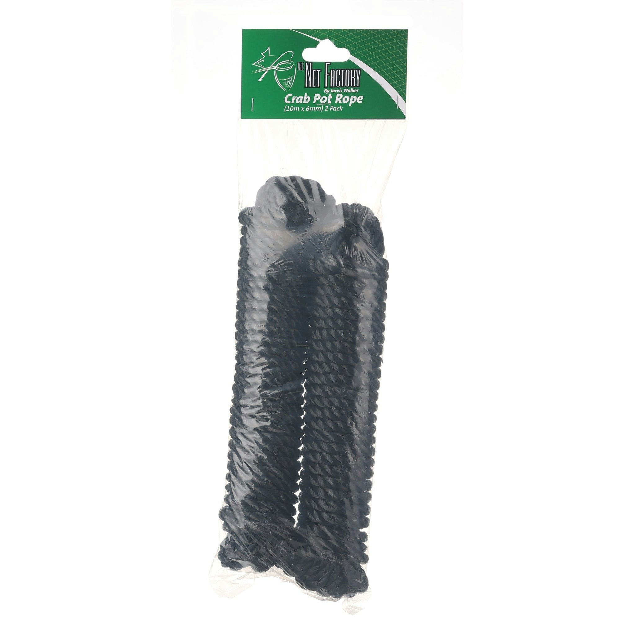 10m x 6mm Crab Pot Rope - 2 Pack - Heavy Duty Marine Rope for Crab Traps, Fishing Nets & Boating Accessories - Saltwater Resistant & Durable