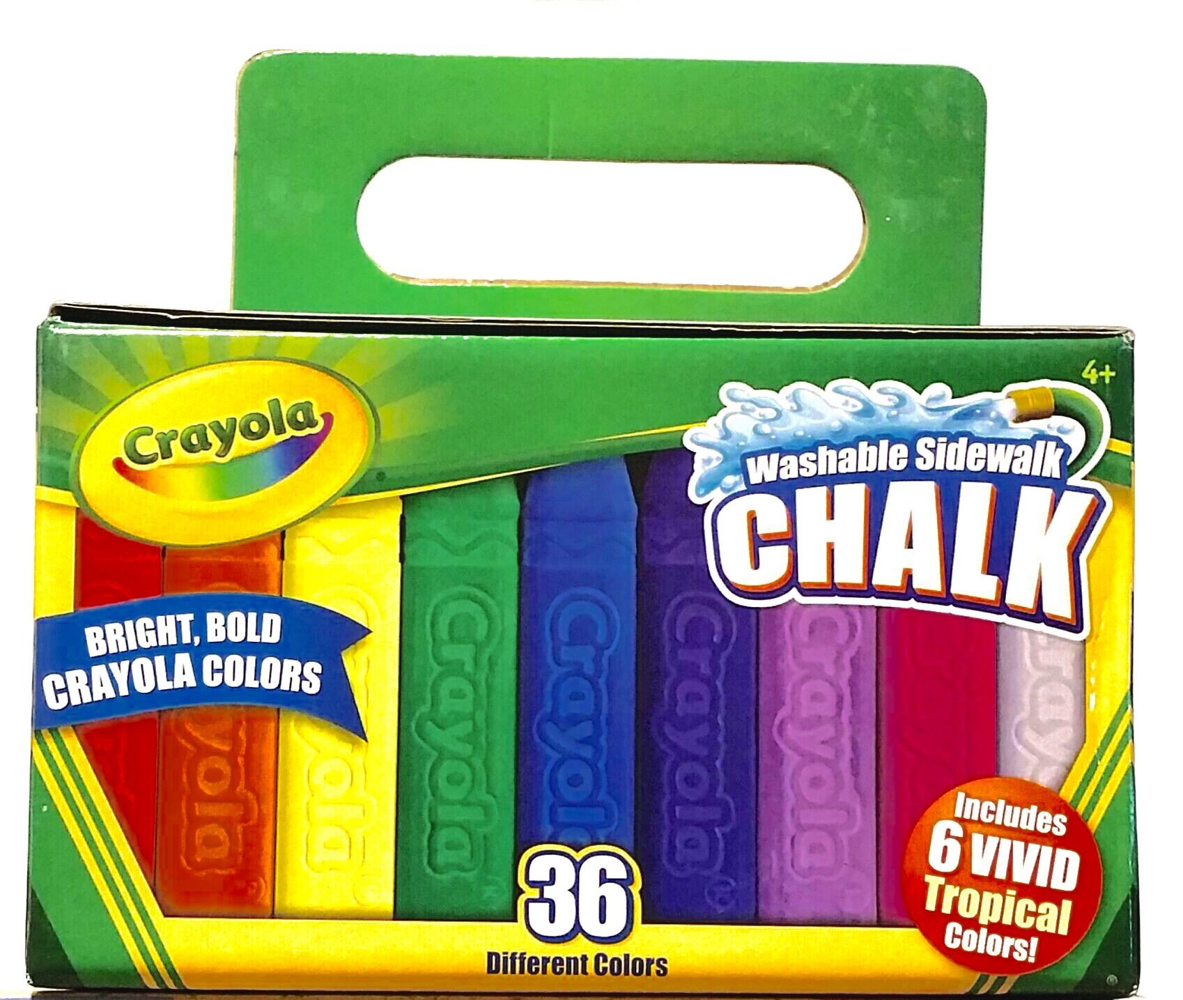 Crayola 36-Count Washable Sidewalk Chalk for Kids - Vibrant Outdoor Drawing & Play - Non-Toxic, Easy Clean Up for Driveways & Sidewalks